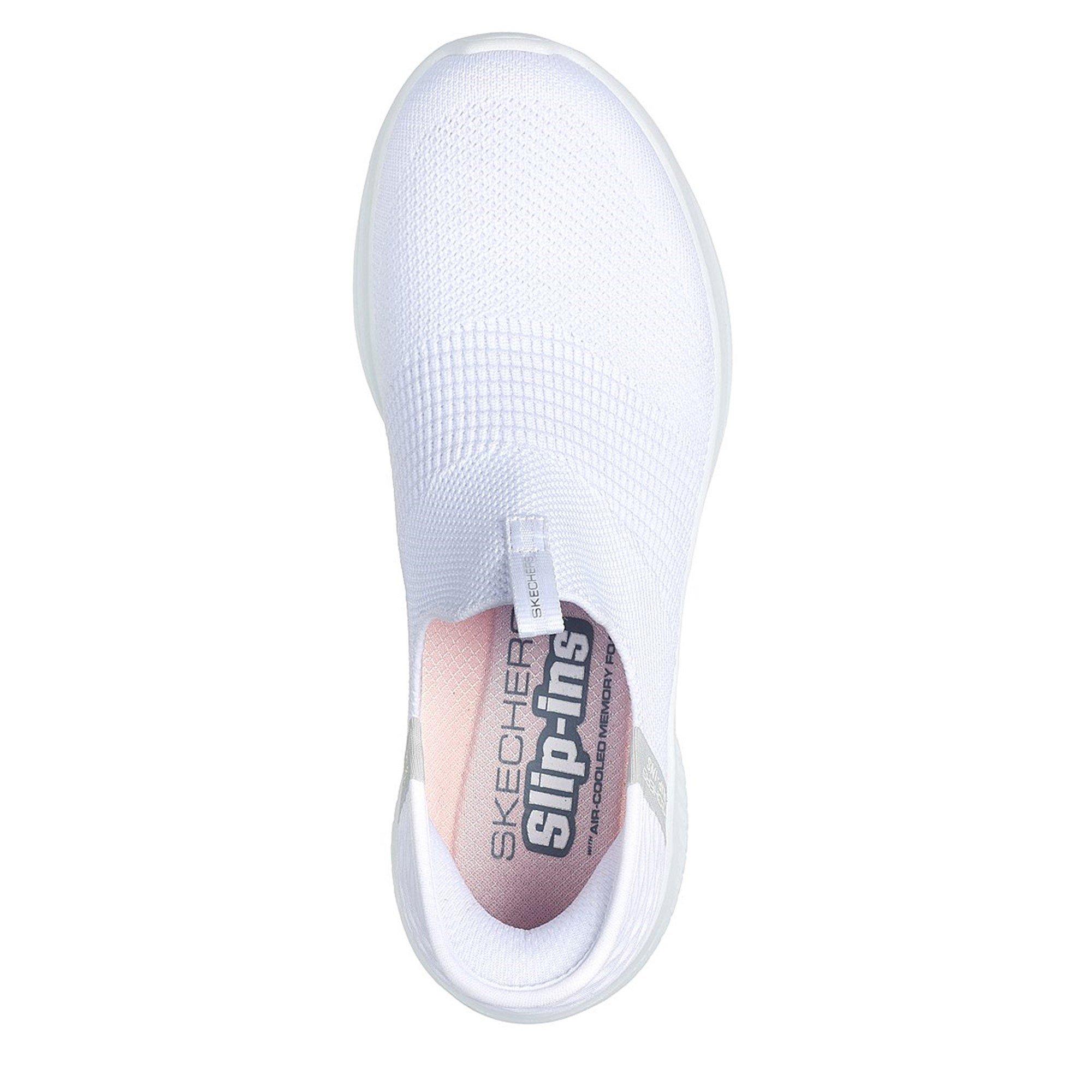 BIJELA - Skechers - Engineered Stretch Knitted Slip-On Low-Top Trainers - 5