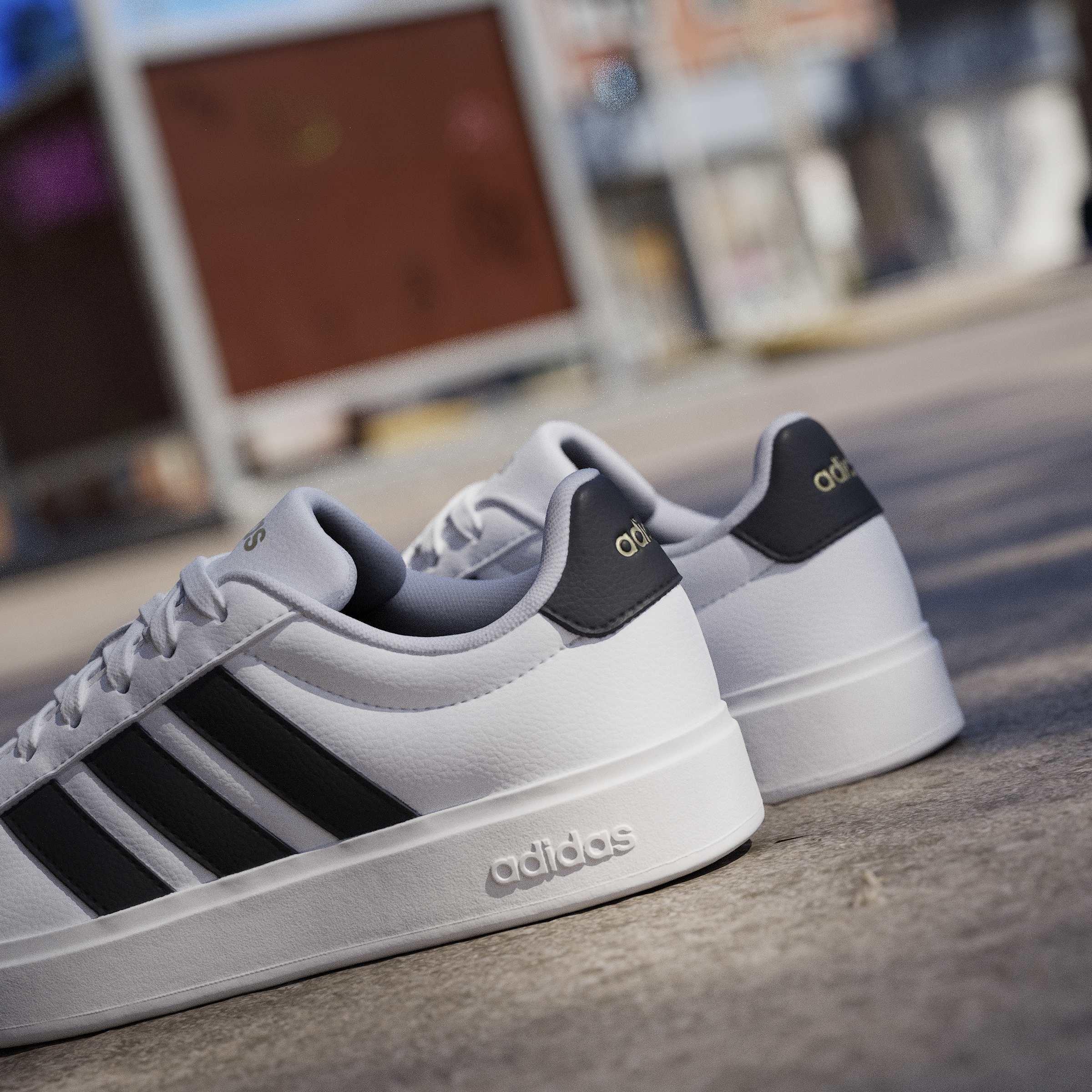 White/Black - adidas - Streettalk Womens Trainers - 16