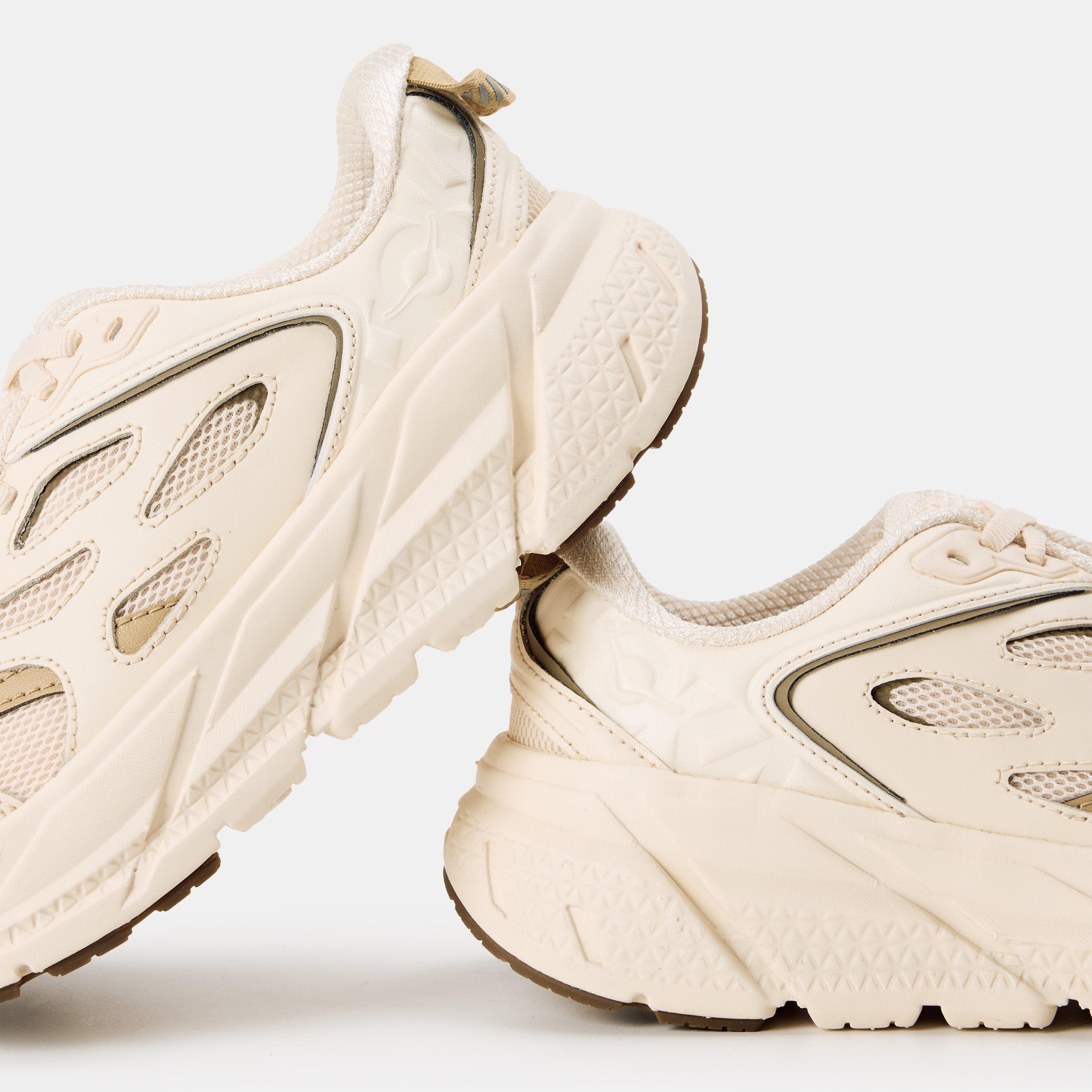 Vanila/Eggnog - Hoka - Women's Clifton Low-Top Trainers - 3