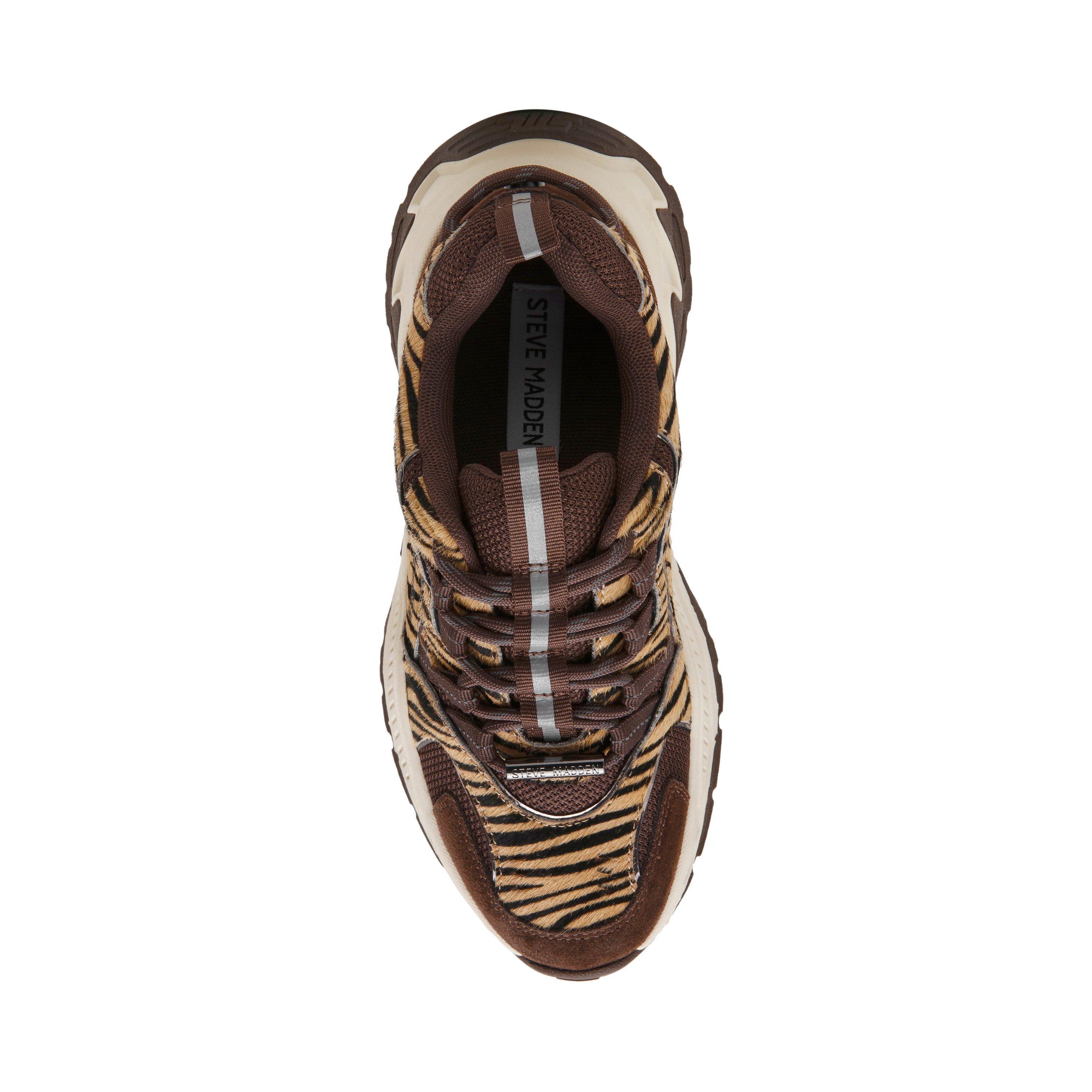 Brown/Taupe - Steve Madden - Women's Animates Chunky Trainers - 6