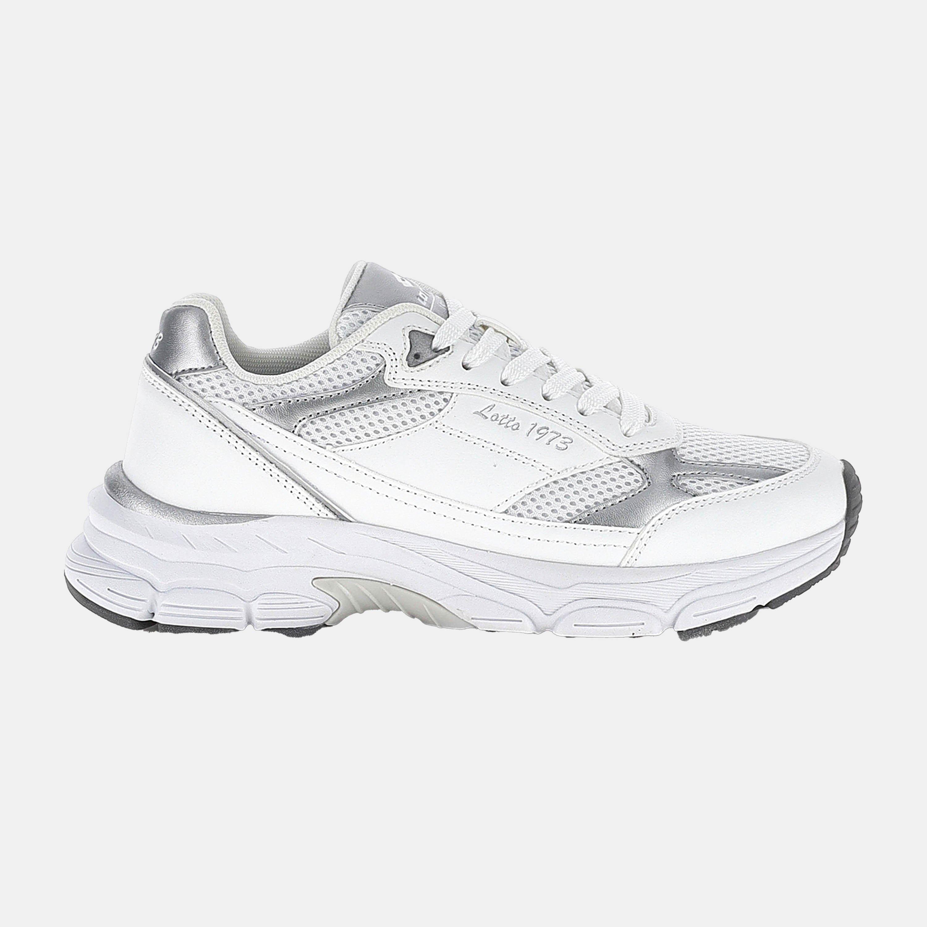 White/Slvr Mtal - Lotto Sport Italia - Women's Low-Top Trainers - 1