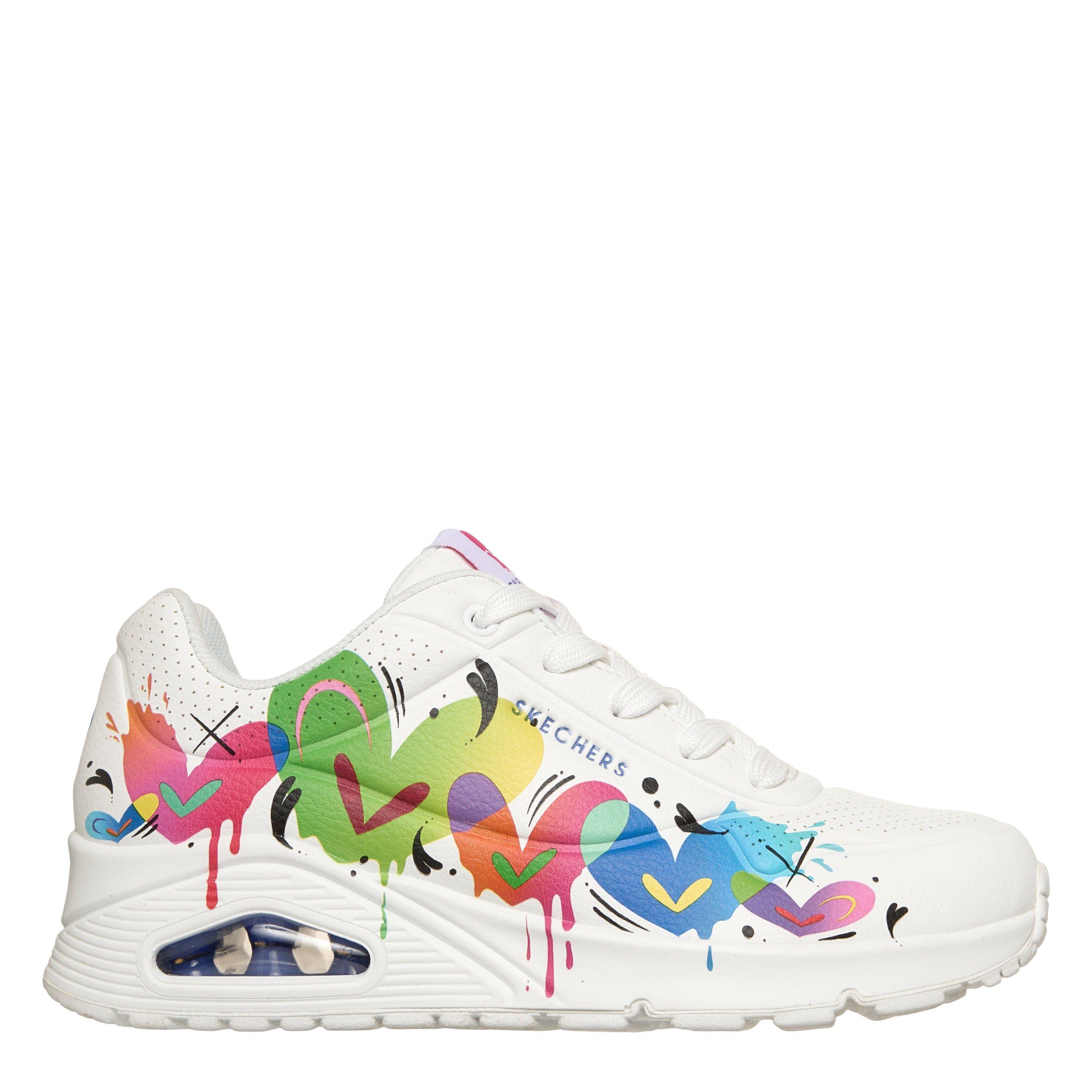 Skechers Women's Casual Low-Top Trainers - White/ - 8 (41)