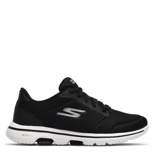 Black/White - Skechers - GO Walk 5 Womens Shoes - 1