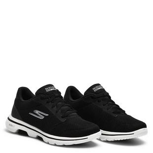 Black/White - Skechers - GO Walk 5 Womens Shoes - 5