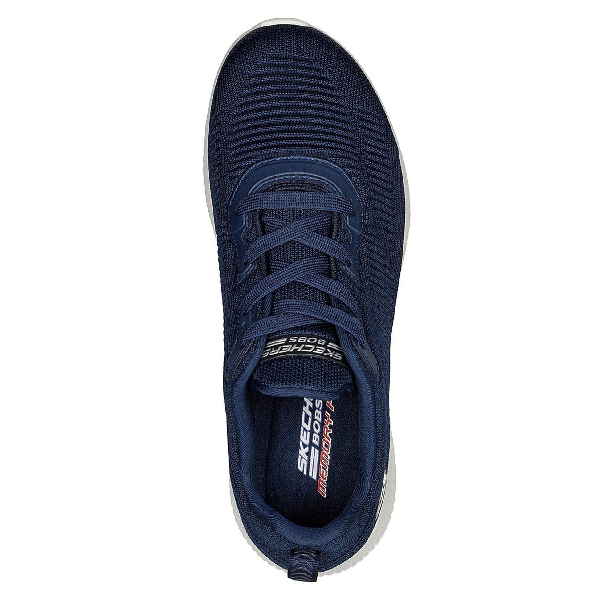 Navy - Skechers - BOBS Sport Squad Ghost Star Womens Shoes - 5