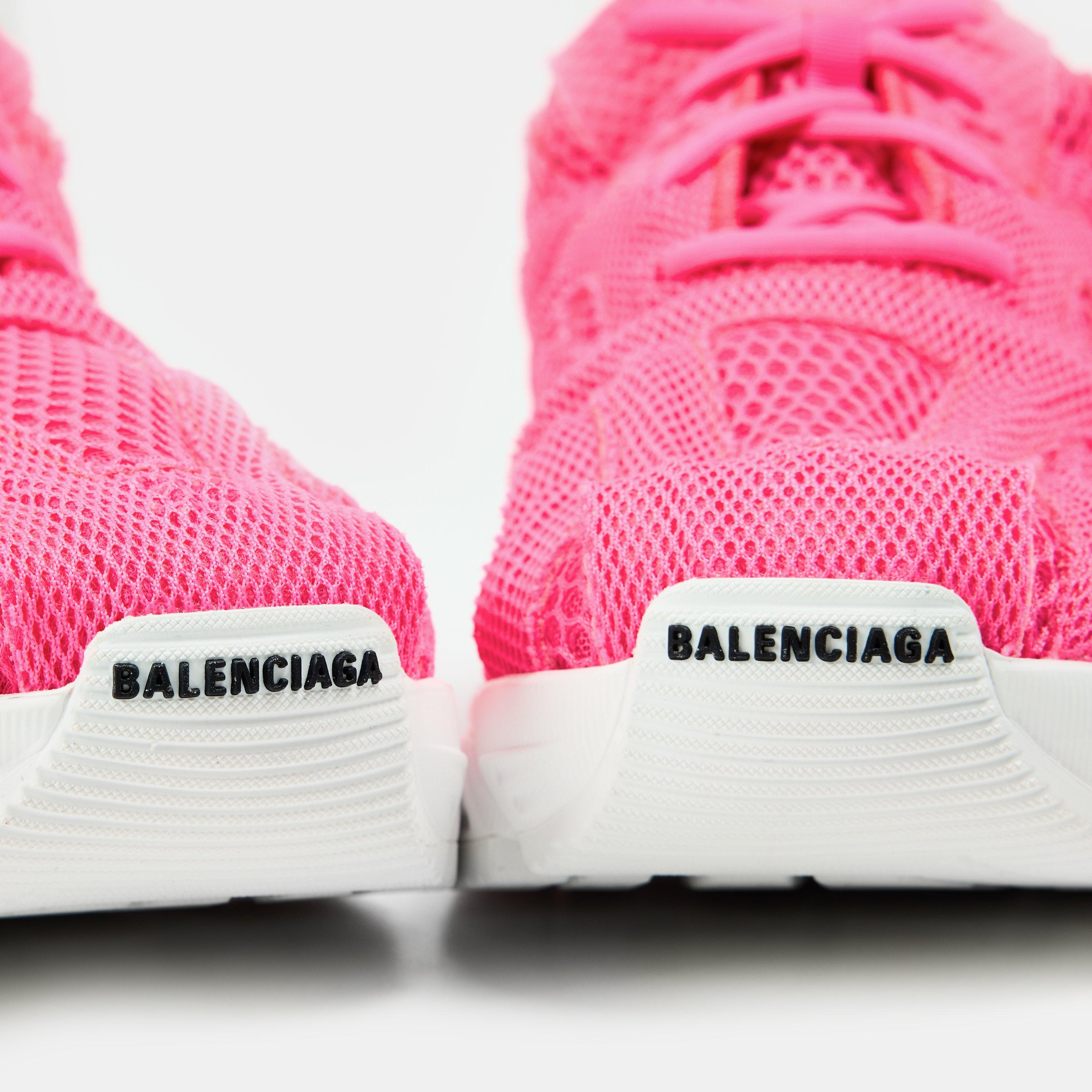 Pink Fluo/White - Balenciaga - Women's Chunky Trainers - 4