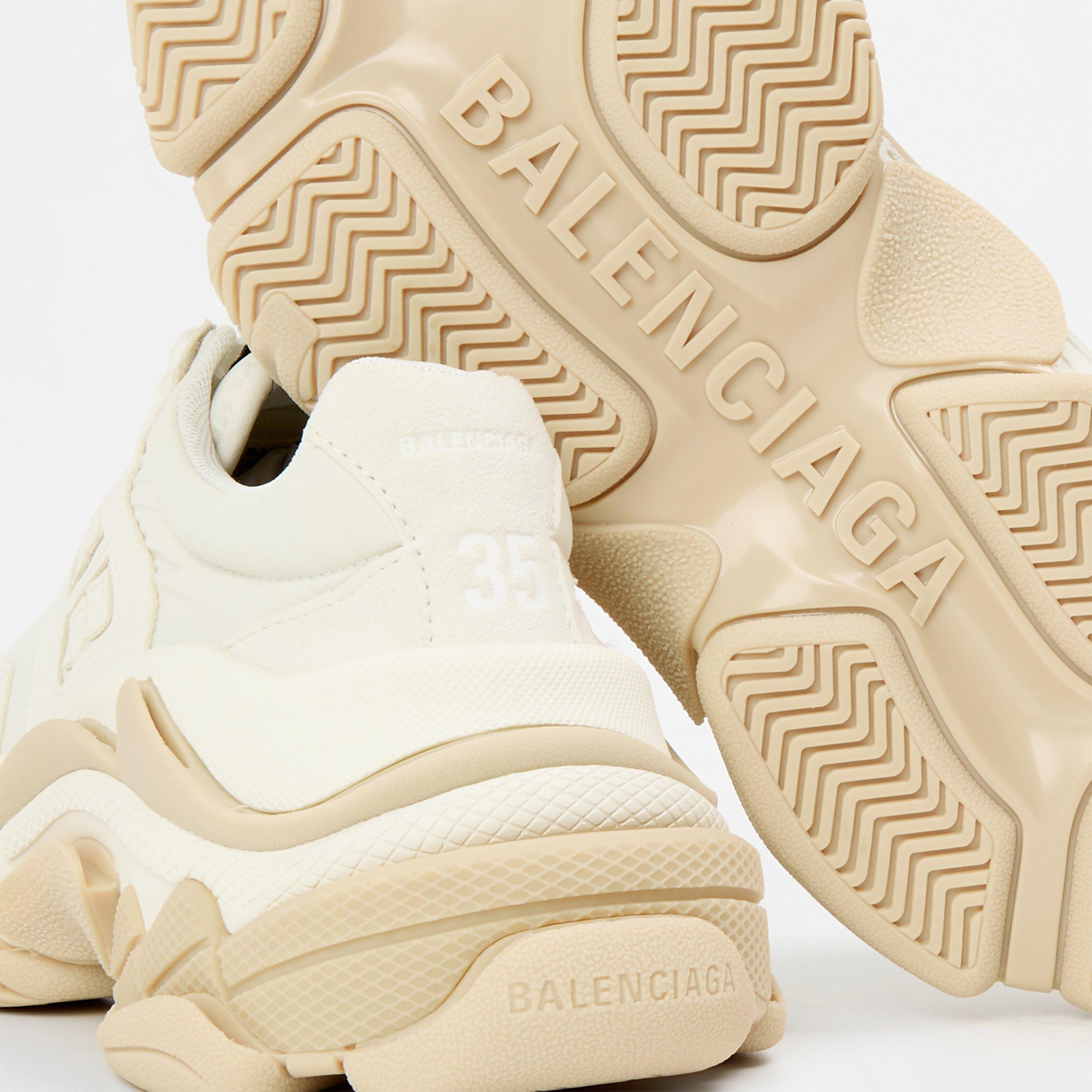 Eggshell/Sand - Balenciaga - Women's Chunky Trainers - 3