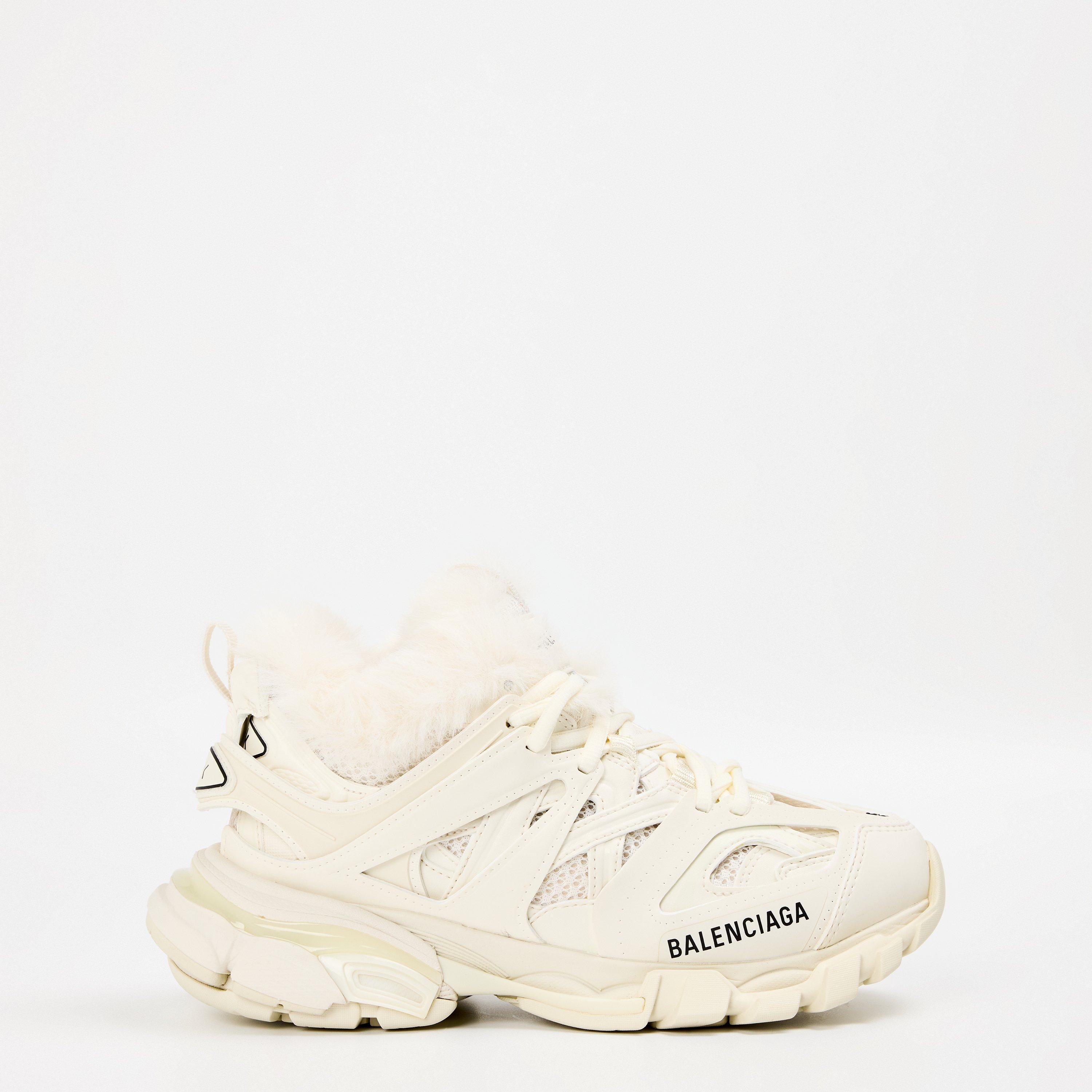 Balenciaga Faux Fur Track Trainers