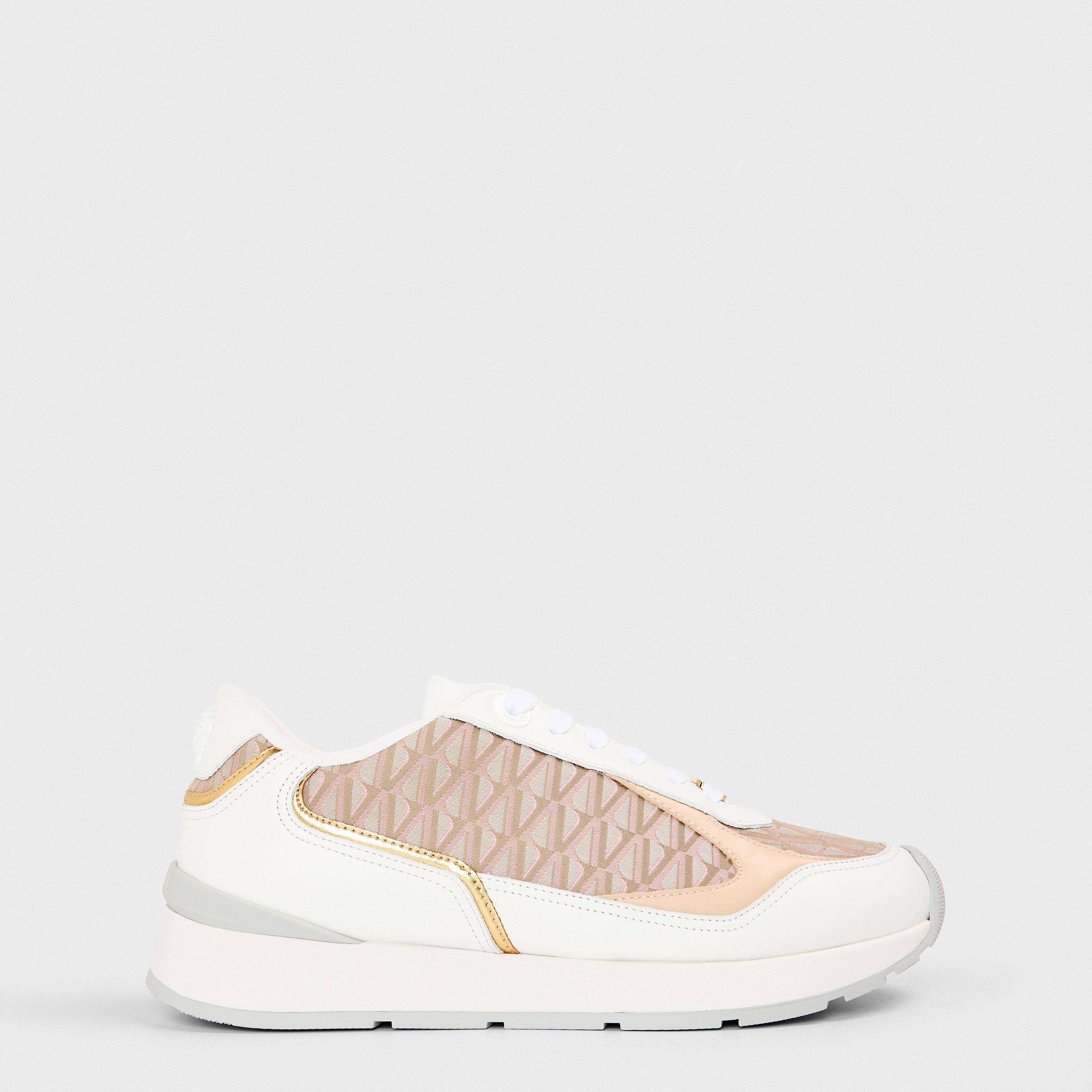 White Beige - Versace - Women's Platform Chunky Trainers - 1