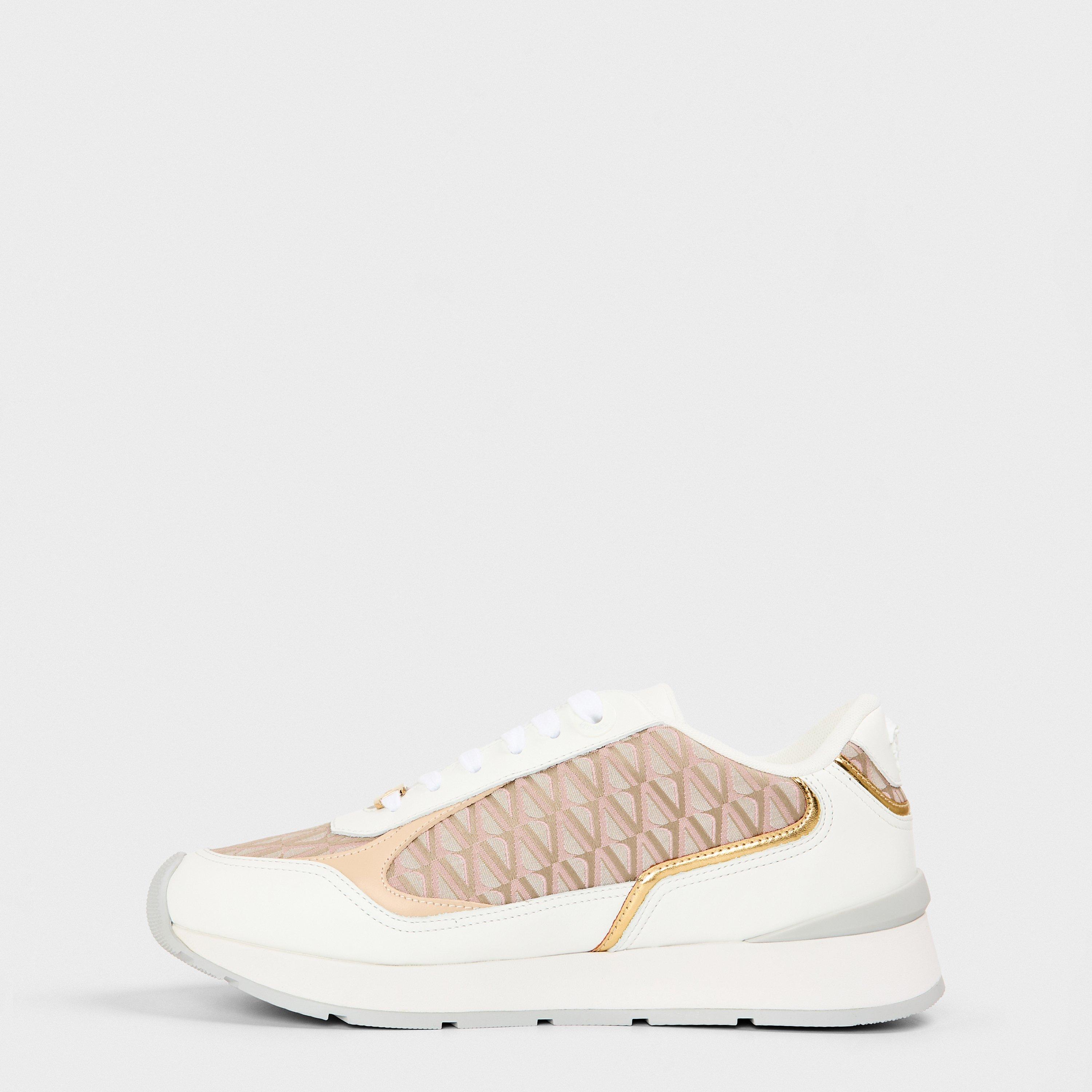 White Beige - Versace - Women's Platform Chunky Trainers - 2