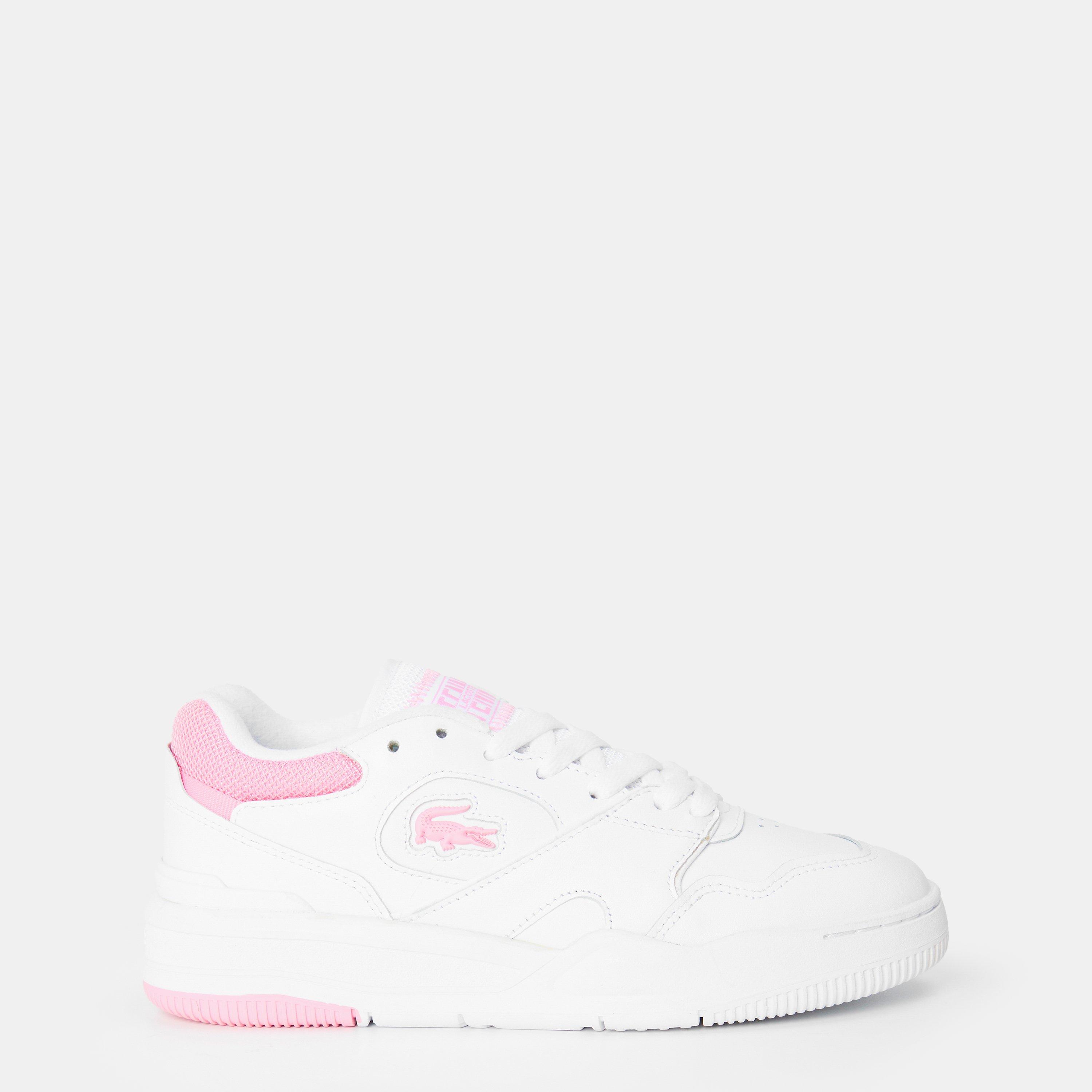 Wht/Lt Pnk - Lacoste - Women's Lineshot Casual Low-Top Trainers - 1