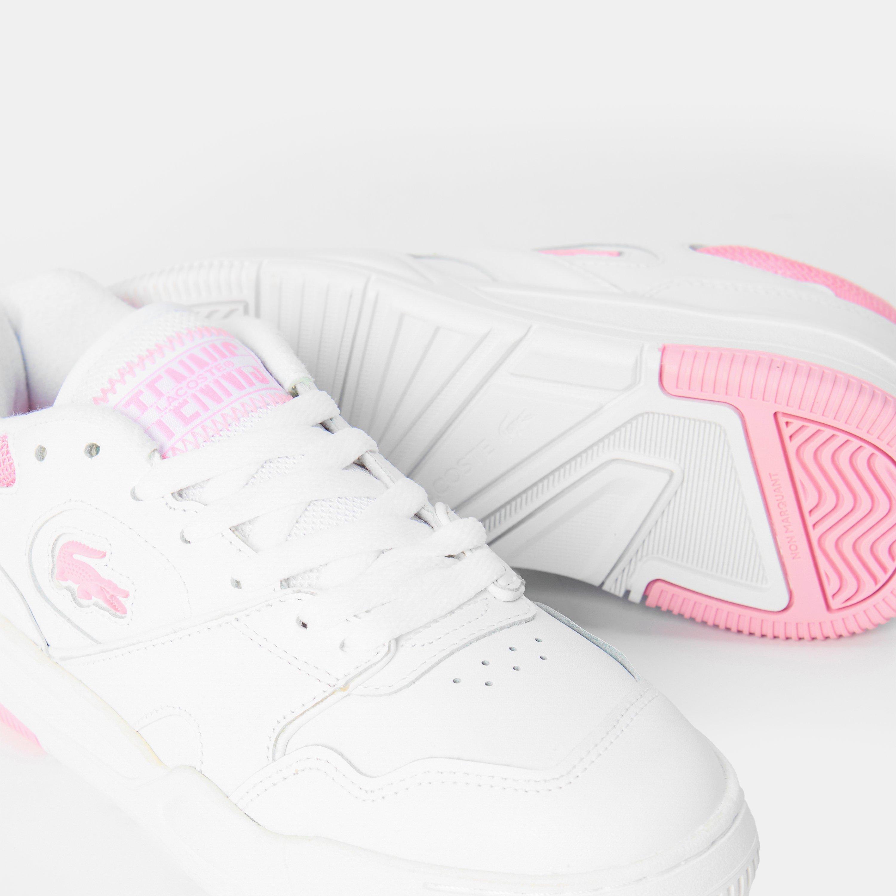 Wht/Lt Pnk - Lacoste - Lineshot Casual Low-Top Trainers - 3