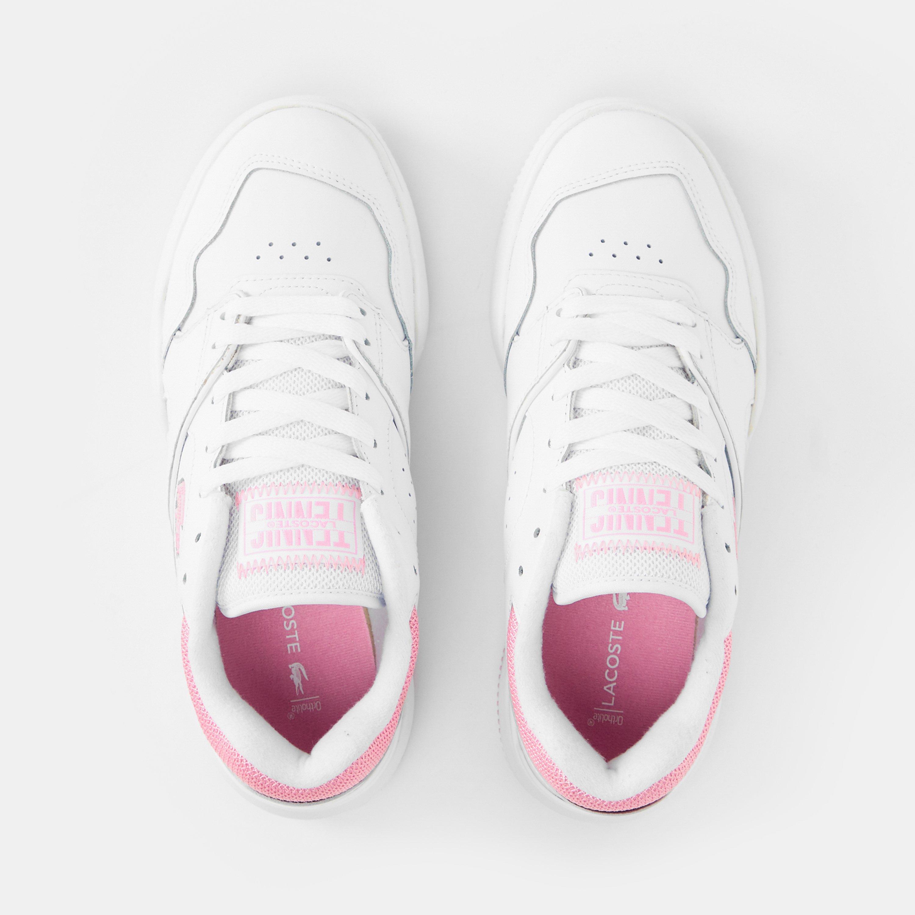 Wht/Lt Pnk - Lacoste - Lineshot Casual Low-Top Trainers - 4