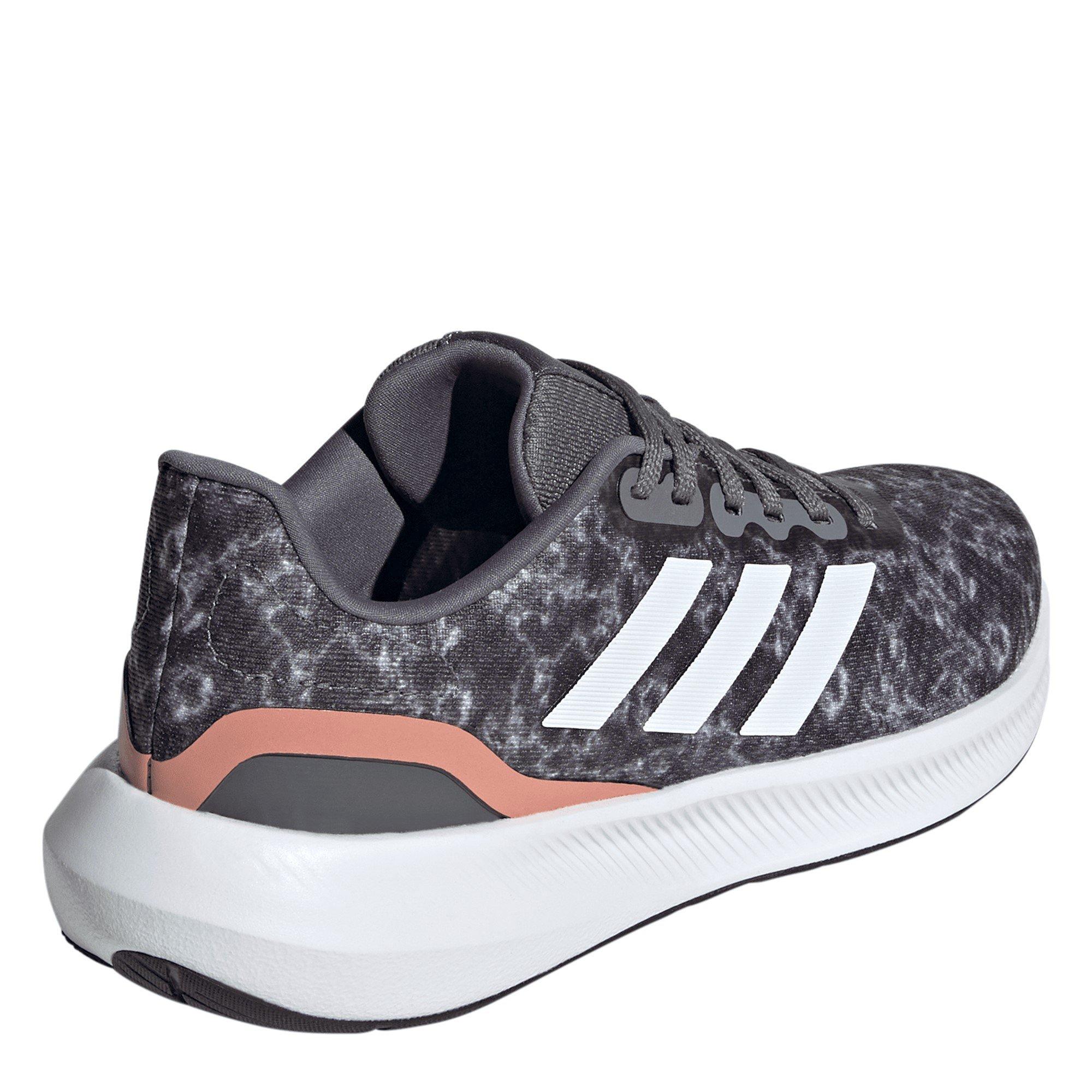 Crbn/Wht/Blk - adidas - Run Falcon 3 Womens Running Shoes - 4