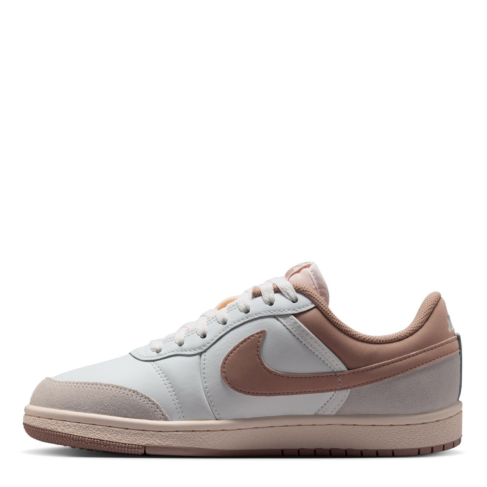 White/Brown - Air Jordan - Women's Low-Top Trainers - 2