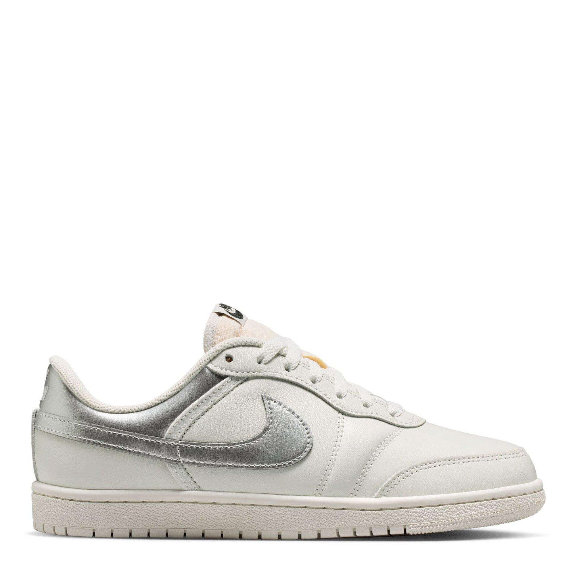 Air Jordan Women's Low-Top Trainers - White/Silver - 4 (37.5)