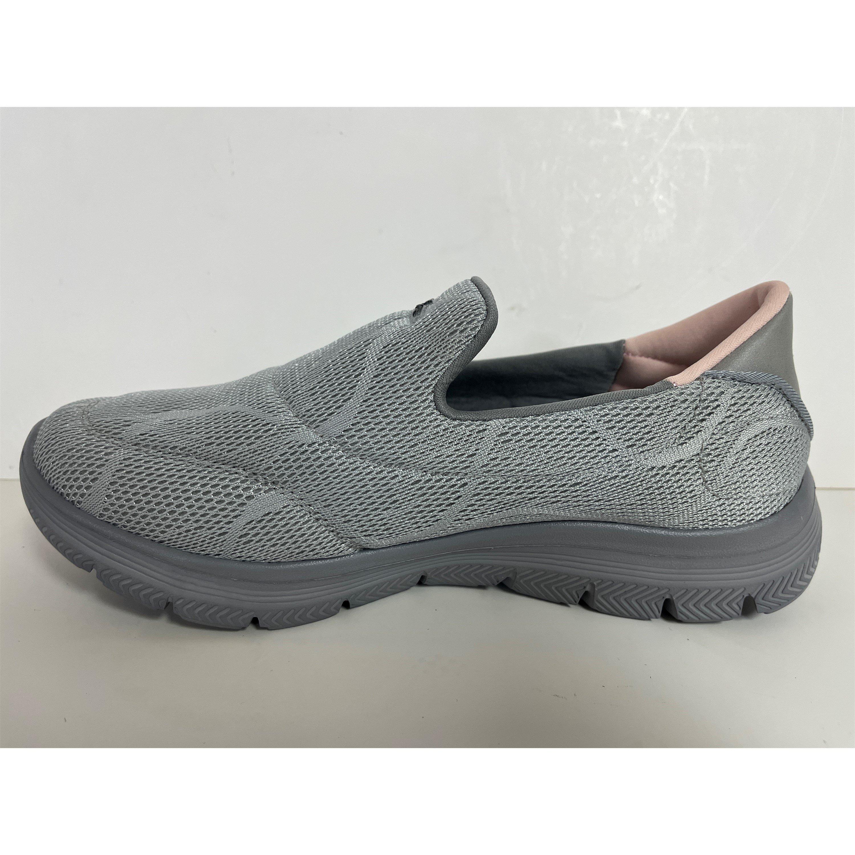 Grey - No Fear - Women's FearVIGOUR Slip On Trainers - 2
