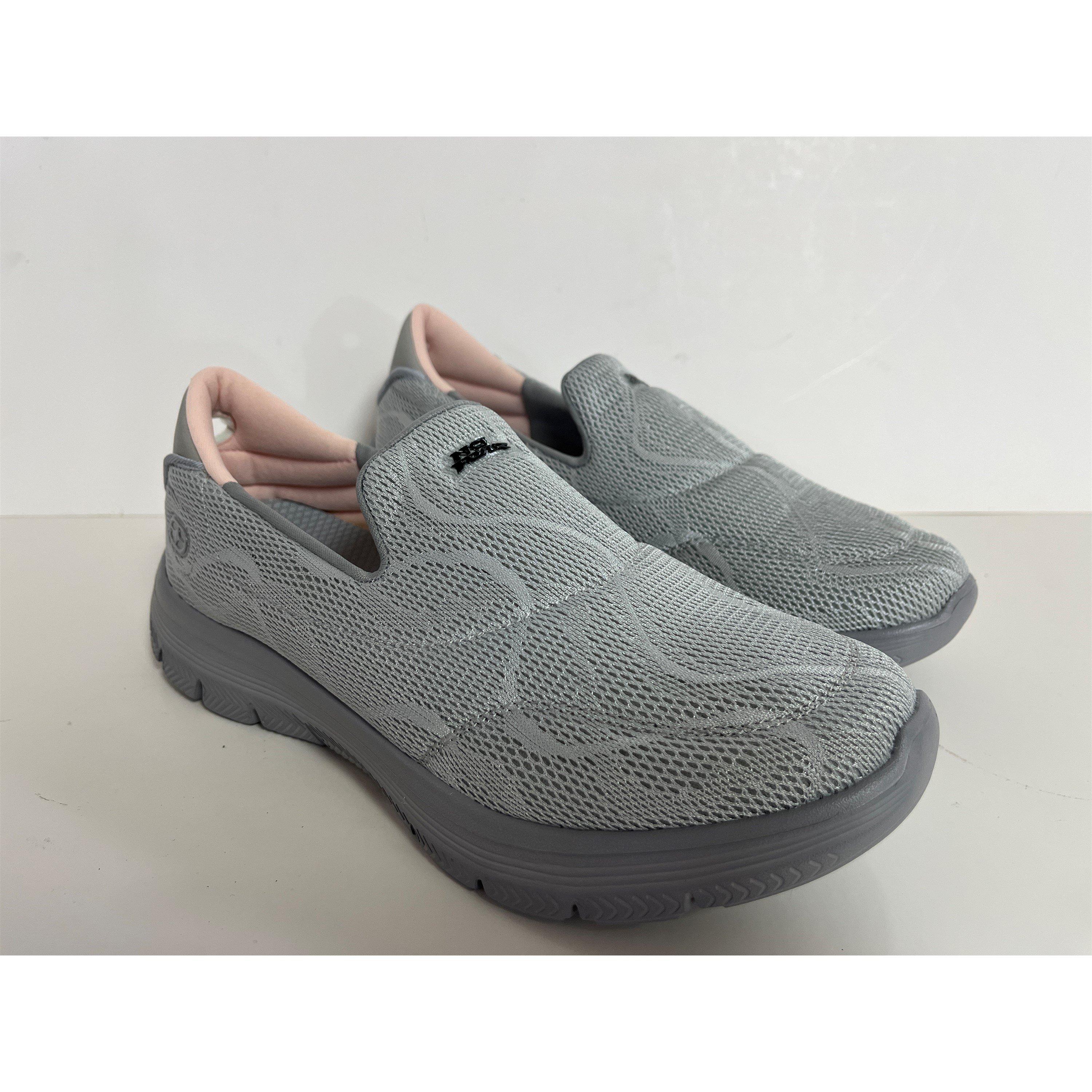 Grey - No Fear - Women's FearVIGOUR Slip On Trainers - 3
