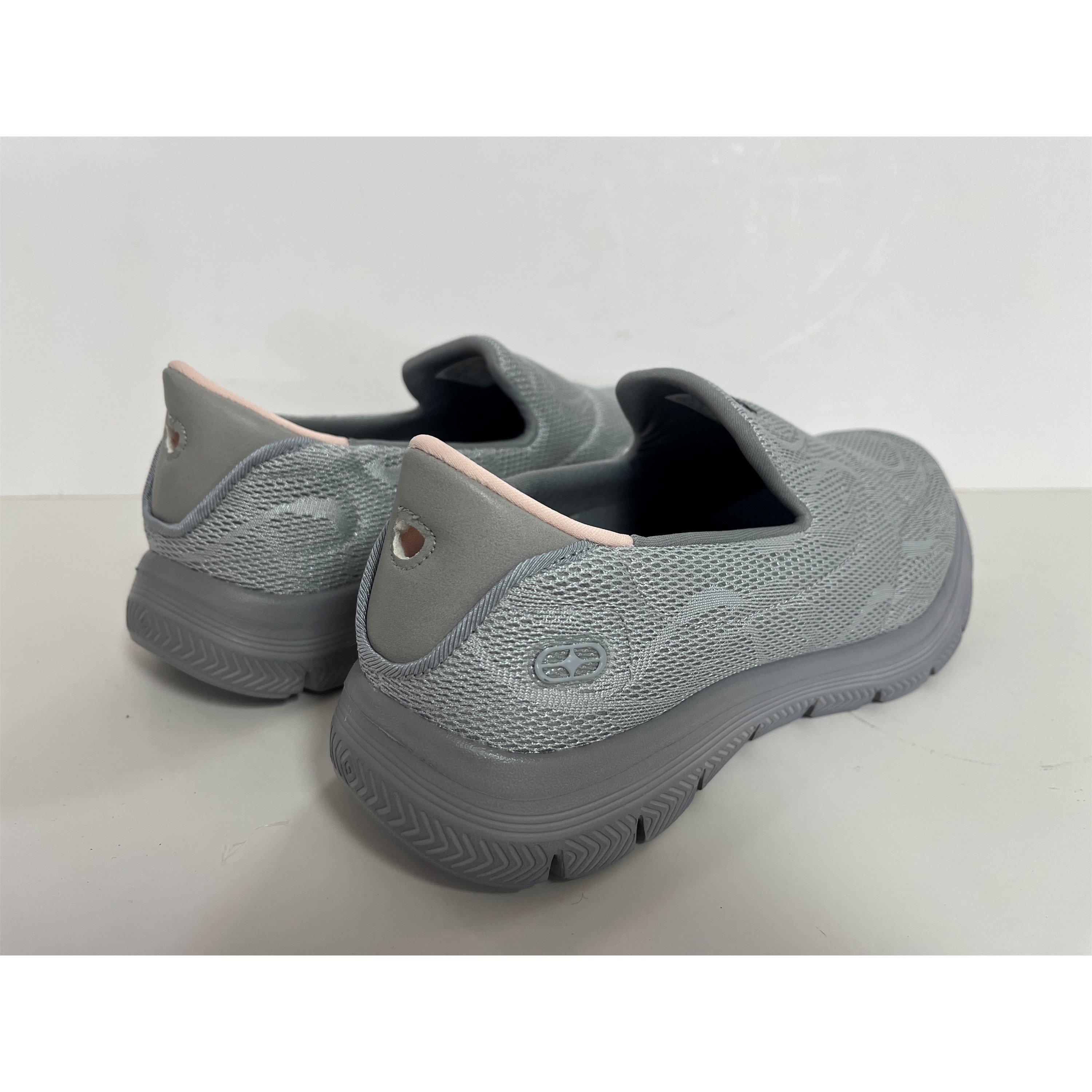 Grey - No Fear - Women's FearVIGOUR Slip On Trainers - 4