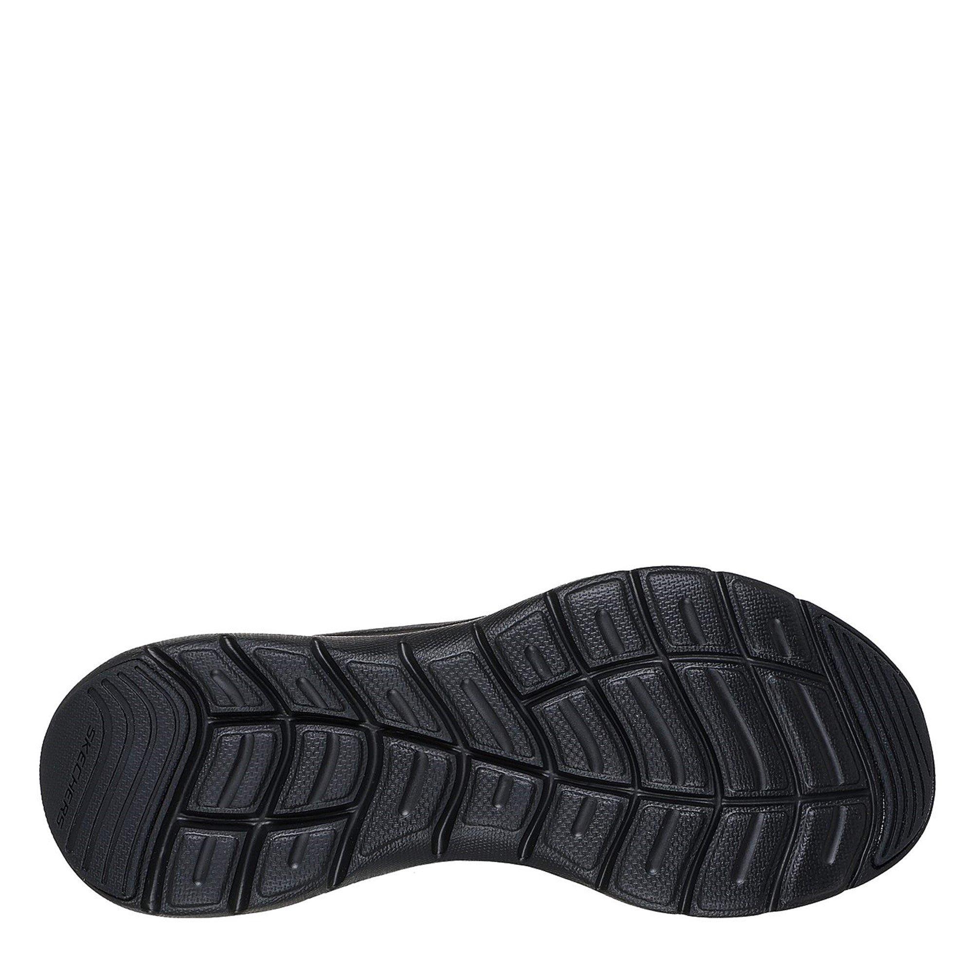 Black - Skechers - Flex Appeal 5.0 Slip On Trainers Womens - 4