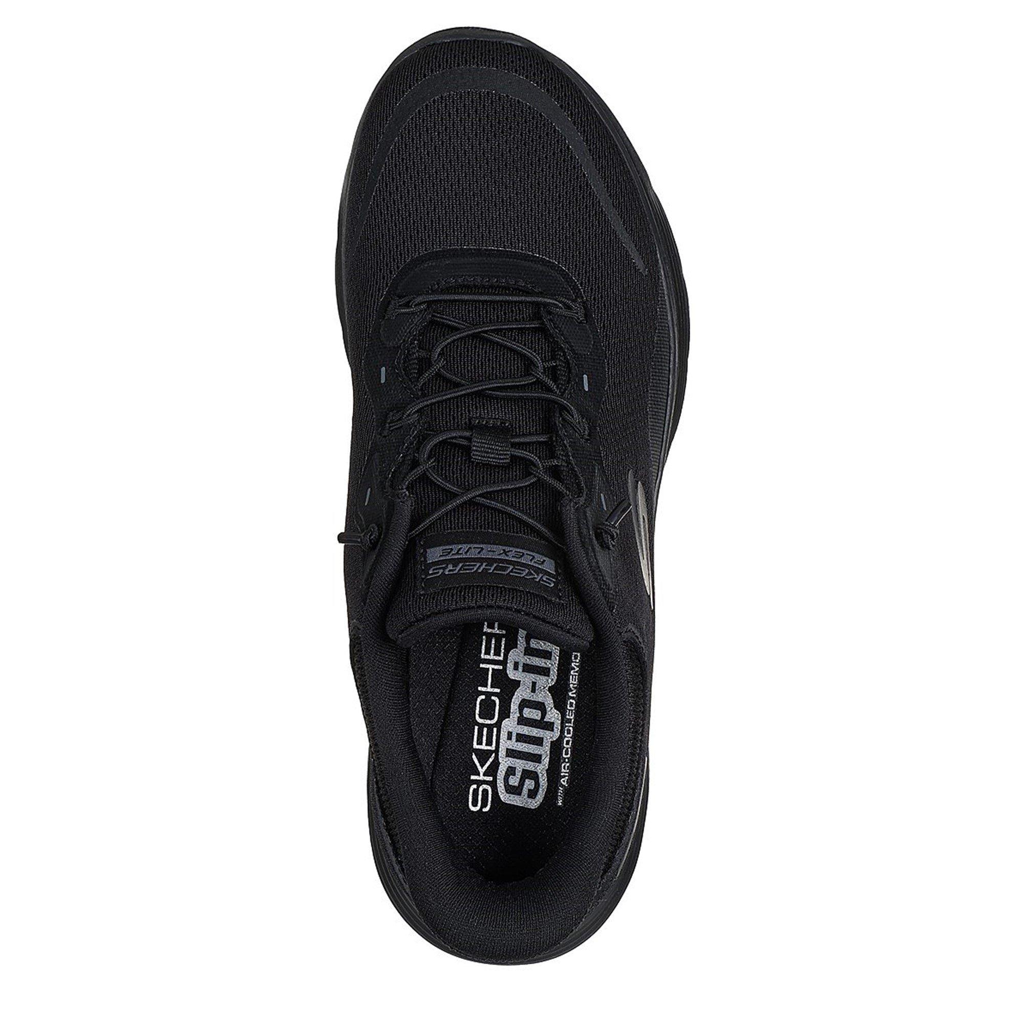 Black - Skechers - Flex Appeal 5.0 Slip On Trainers Womens - 5