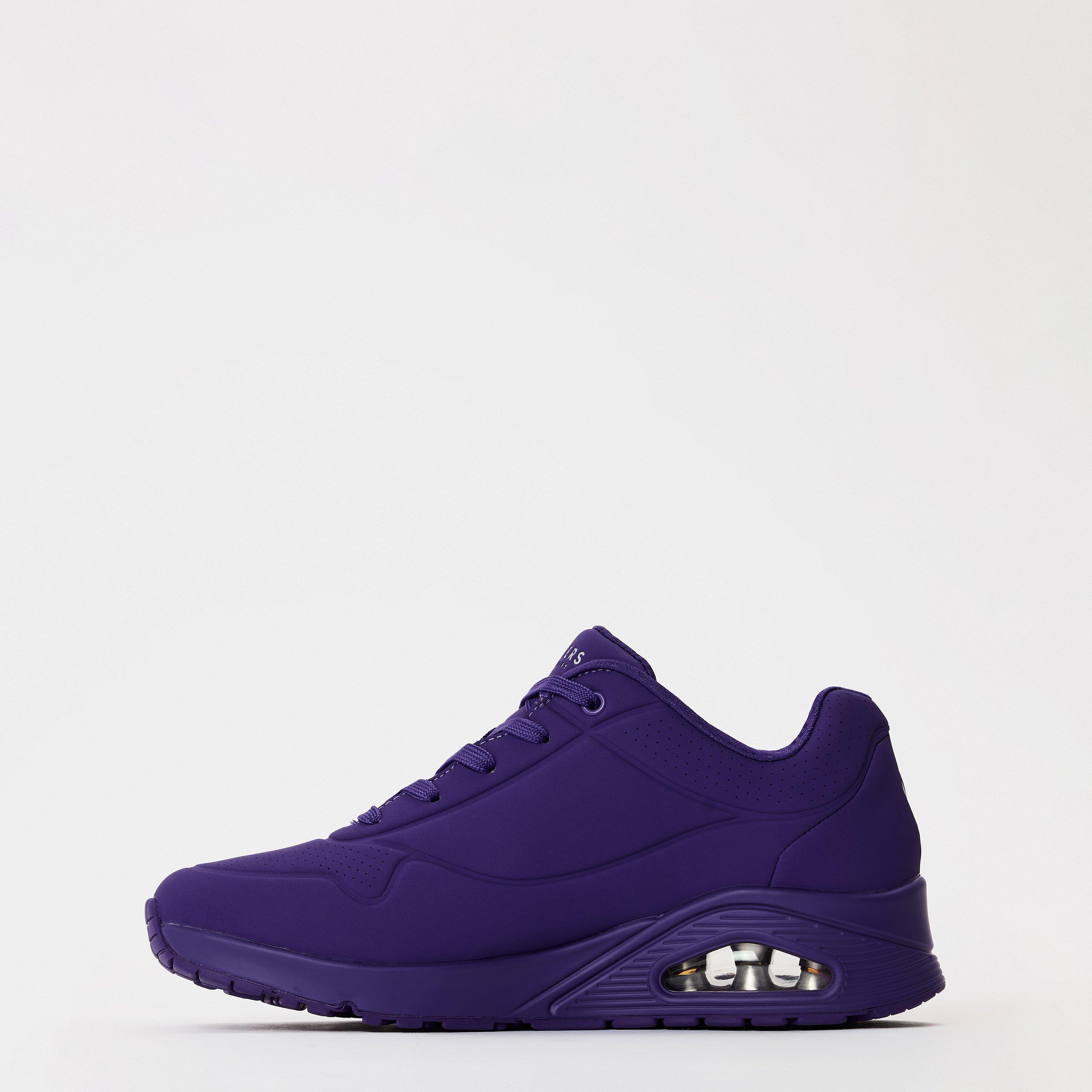 Purple - Skechers - Women's Durabuck EW Casual Low-Top Trainers - 2