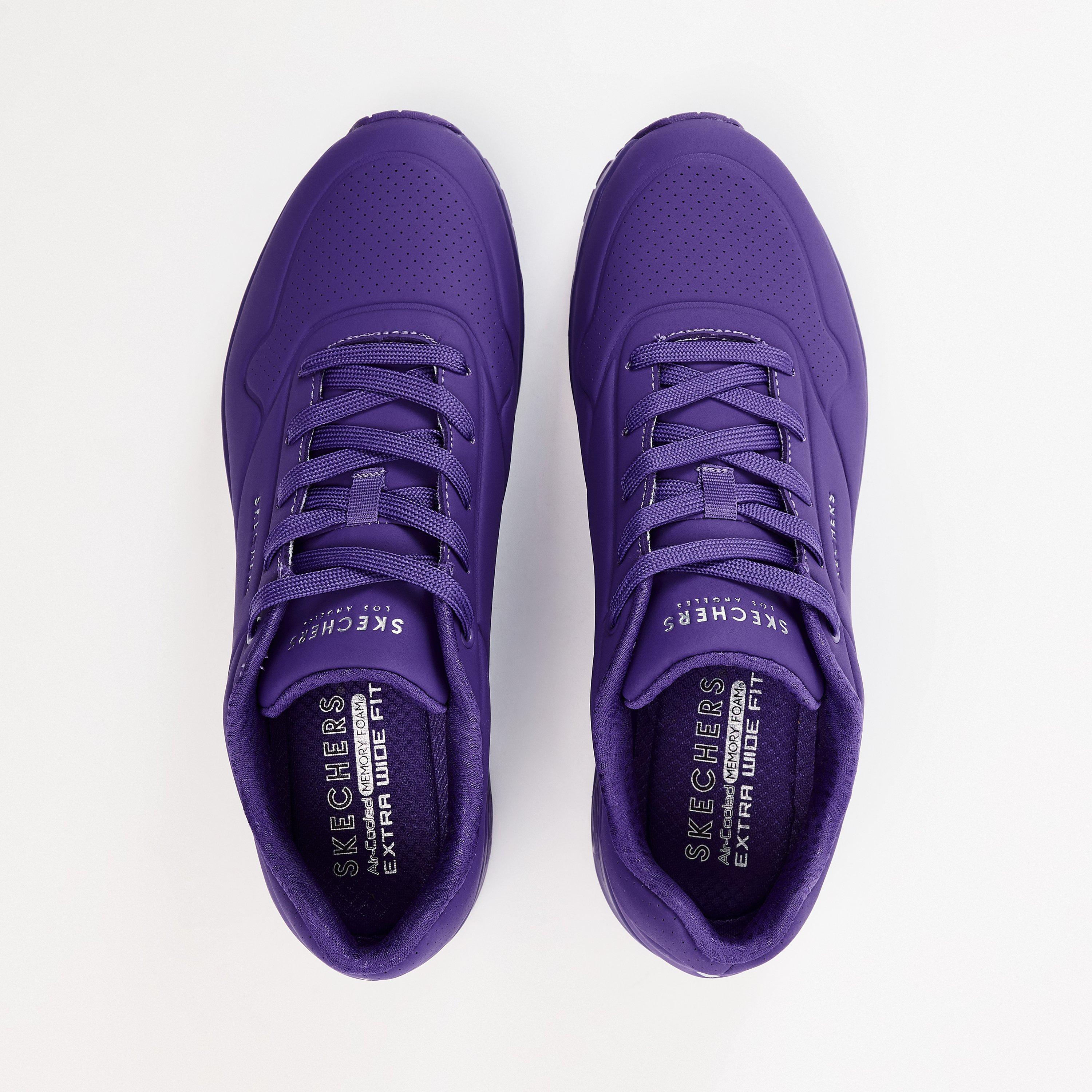 Purple - Skechers - Women's Durabuck EW Casual Low-Top Trainers - 4