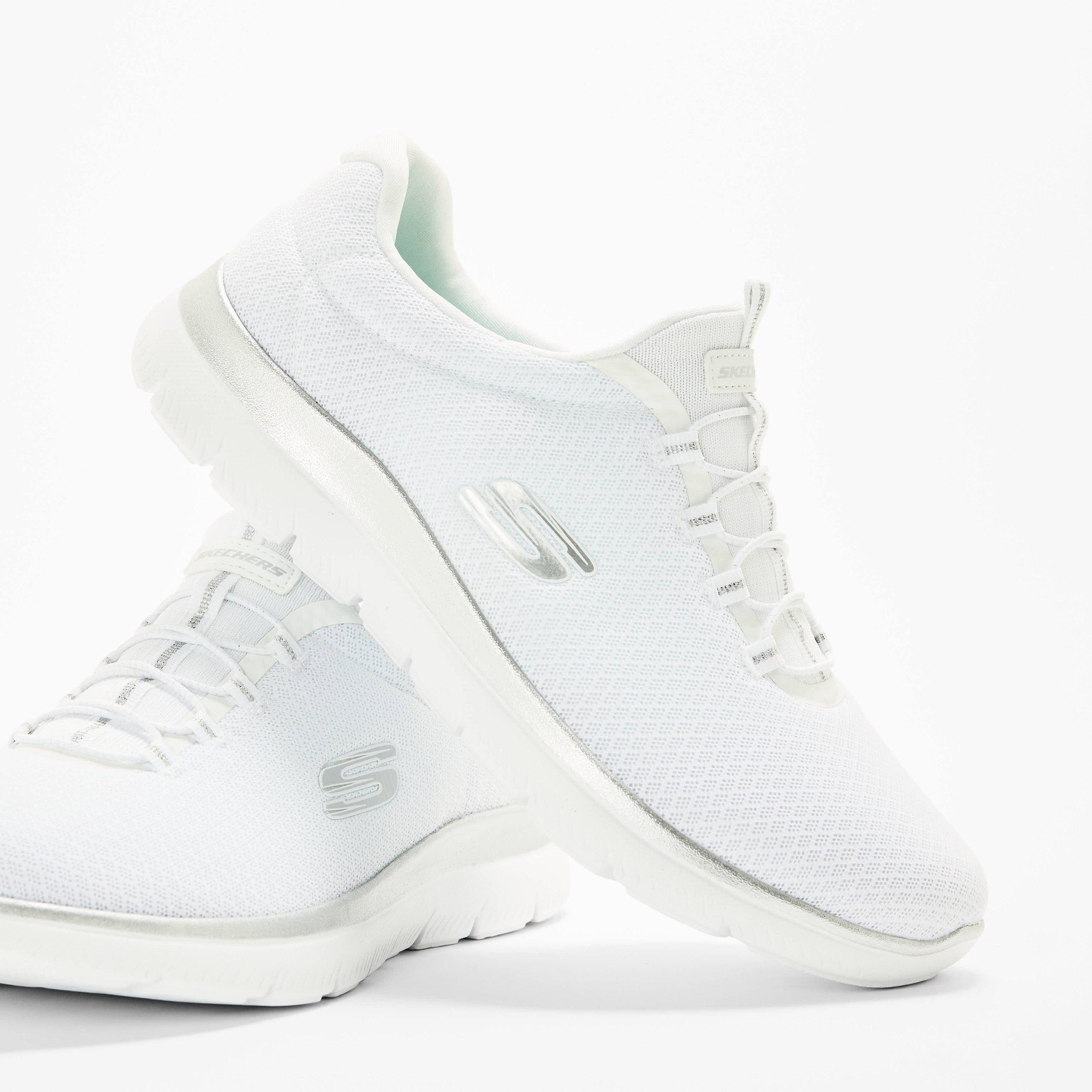 Bijelo/Srebrno - Skechers - Keepsakes Ice Angel Slip On Runners - 3