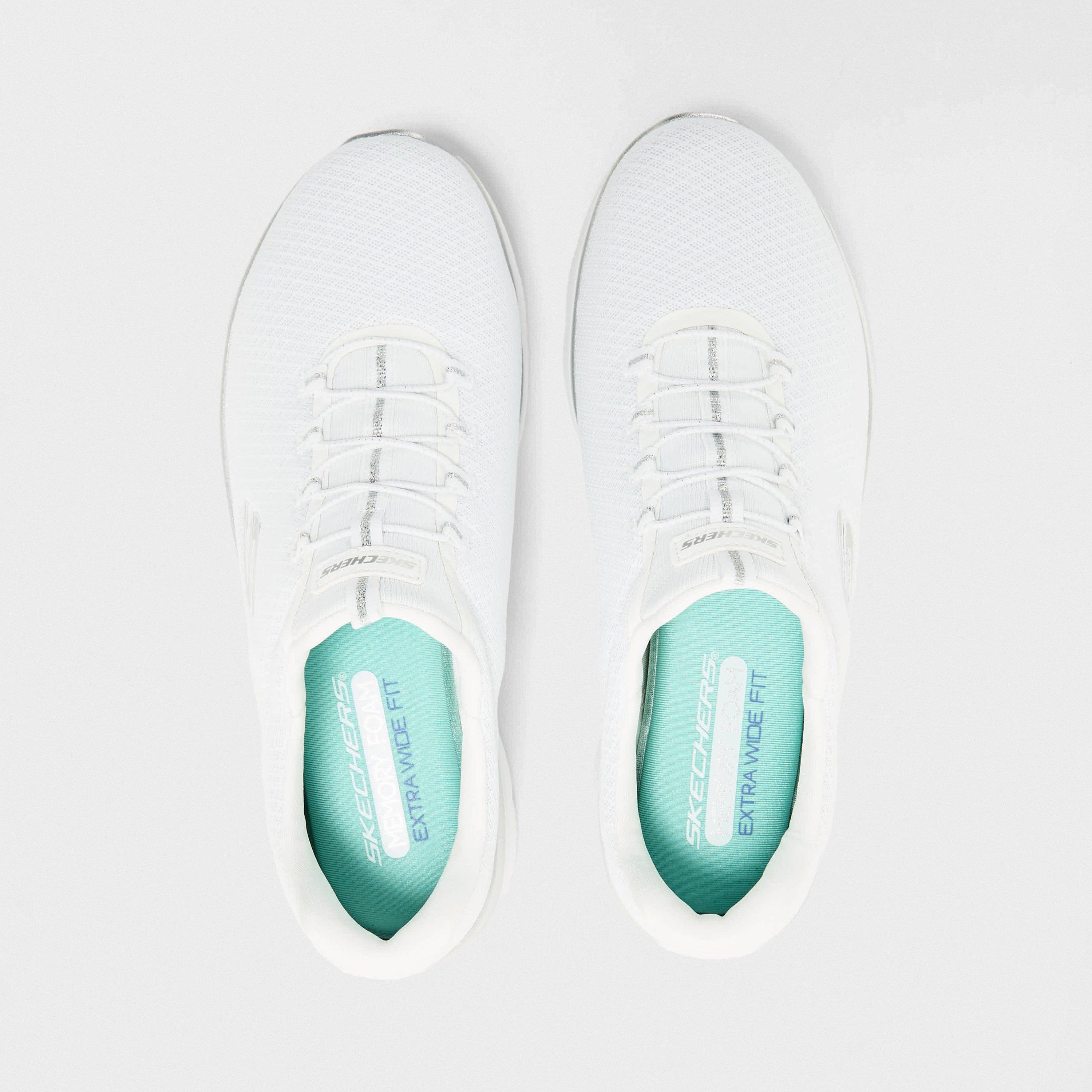 Bijelo/Srebrno - Skechers - Keepsakes Ice Angel Slip On Runners - 4