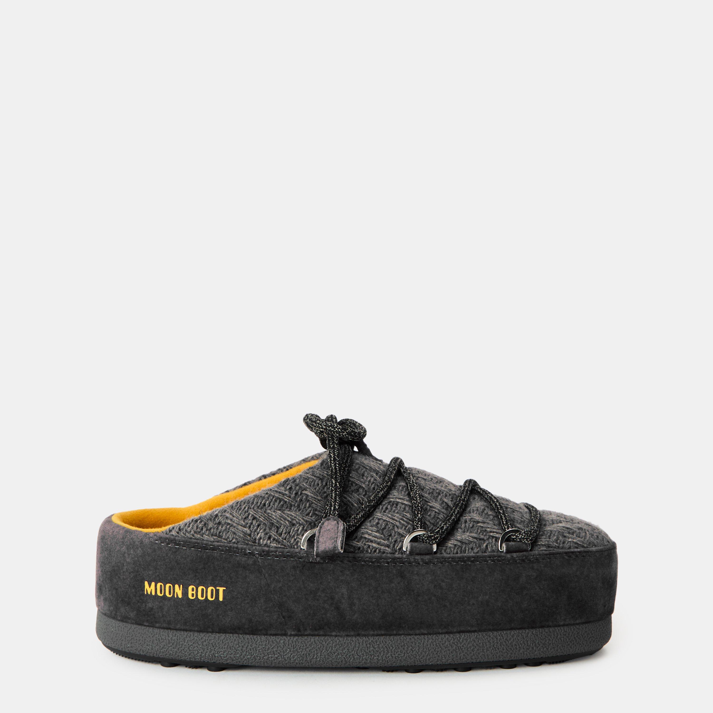 Grey - Moon Boot - Women's Knitted Snow Boots - 1