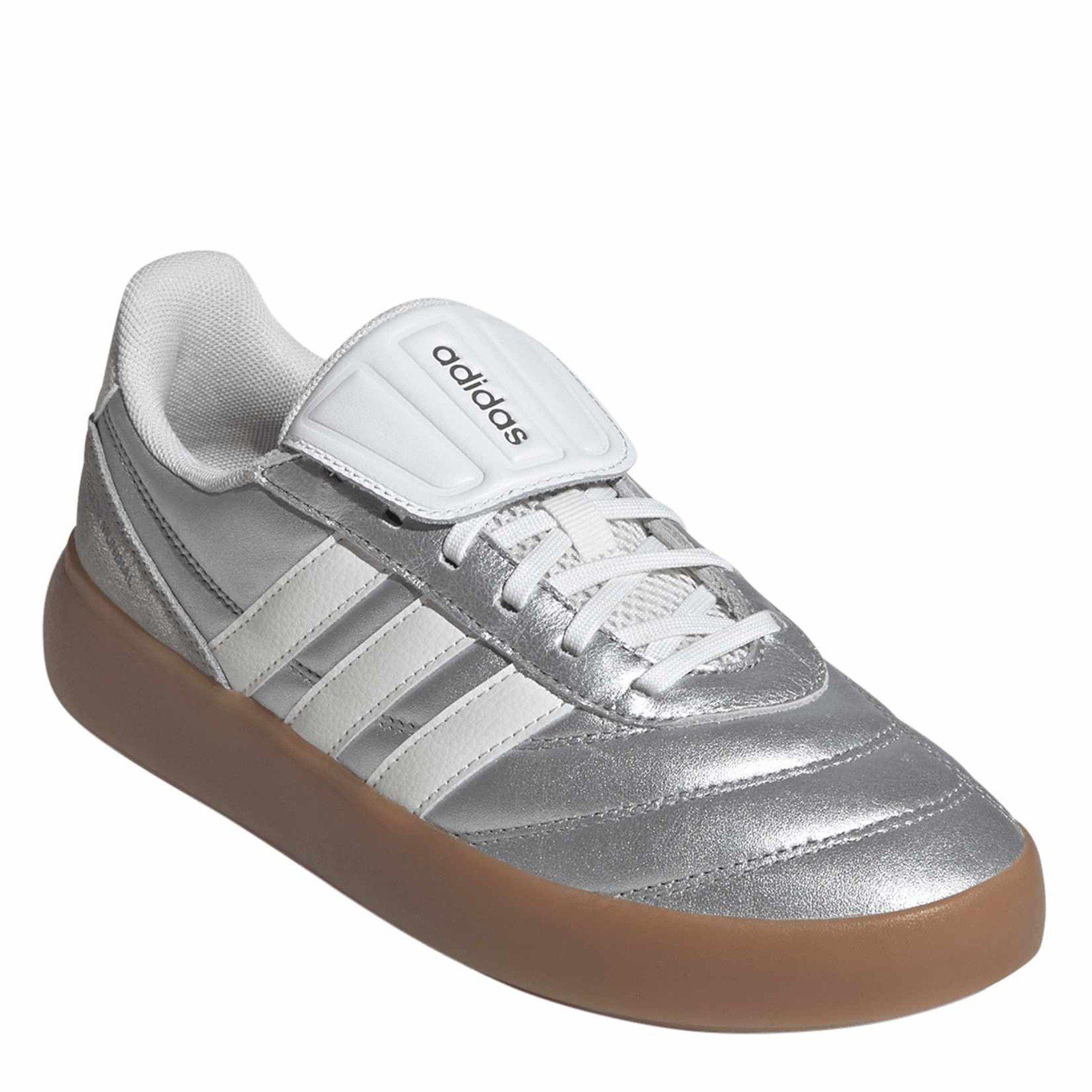Silver/Gum - adidas - Women's Mundial Low-Top Trainers - 3