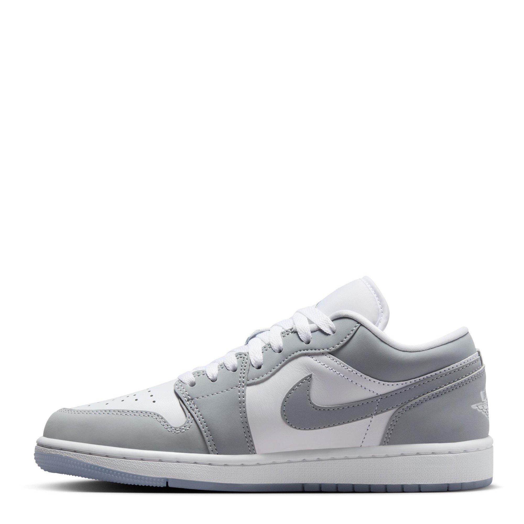 White/Wolf Grey - Air Jordan - Women's Low-Top Trainers - 2