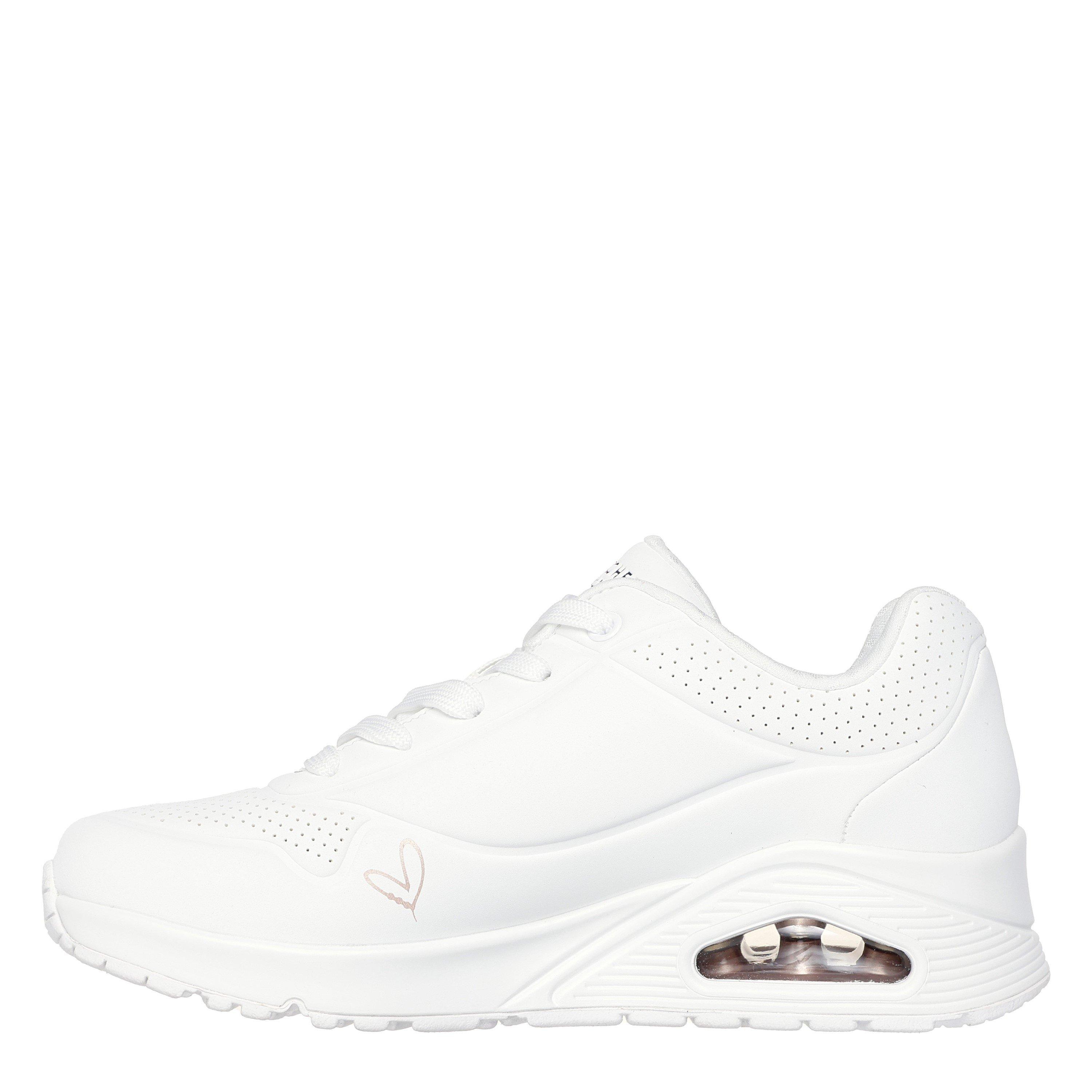 Wit/RozeGoud - Skechers - Goldcrown Mylar Embroidery Heart De Low-Top Trainers Womens - 2