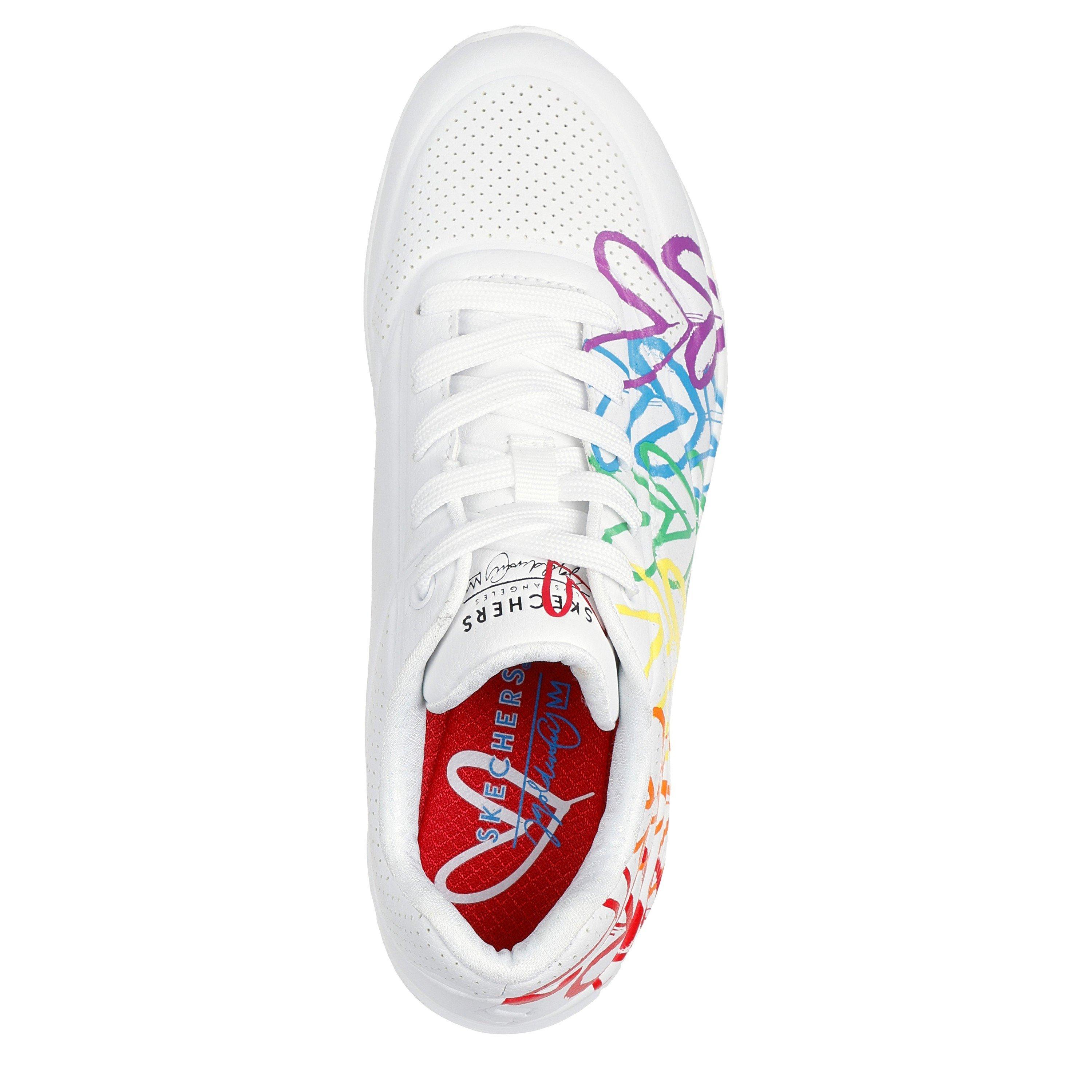 White/Mutli - Skechers - Women's Goldcrown Mylar Embroidery Low-Top Trainers - 4
