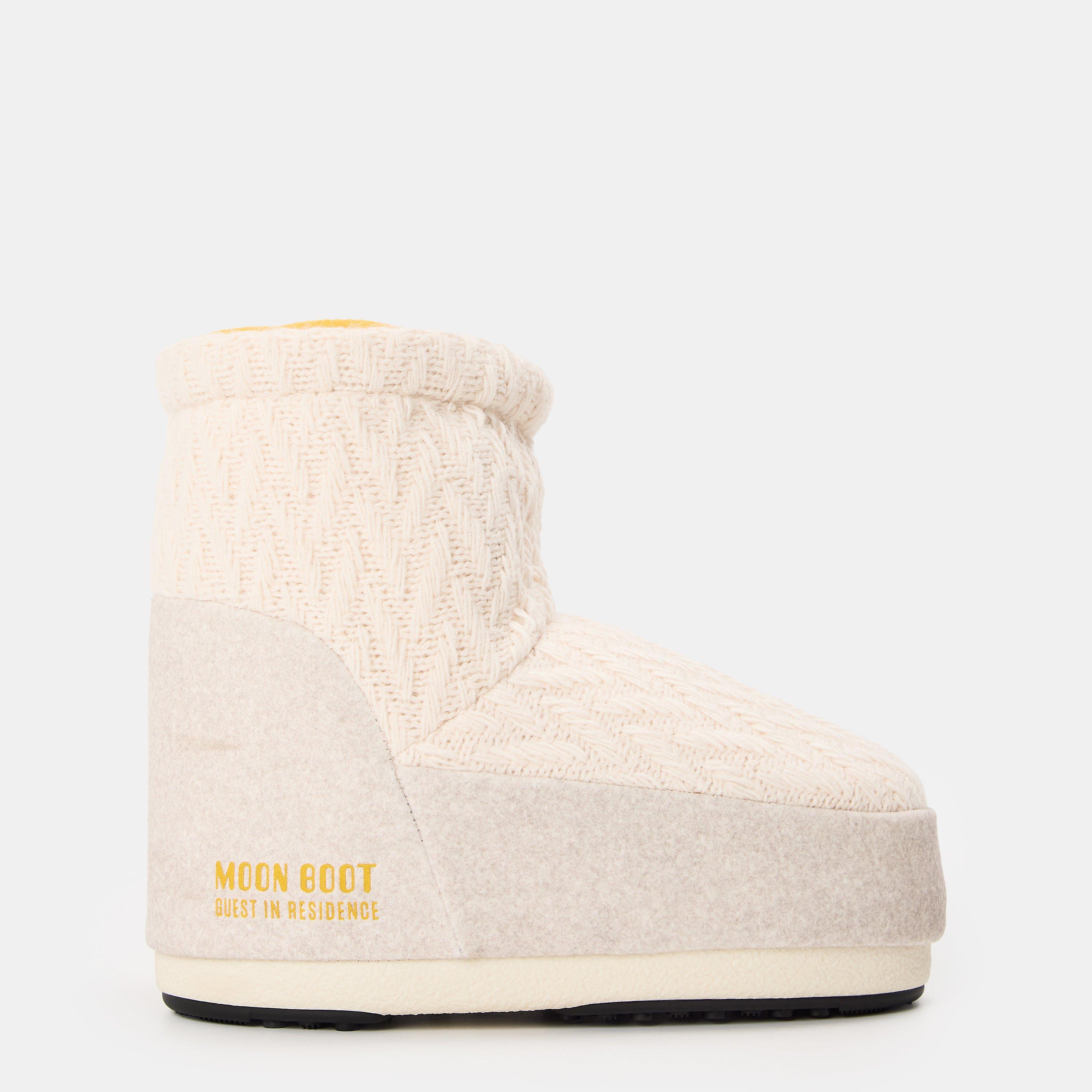 Moon Boot Women's Nolace Snow Boots - White Sand - 36/38