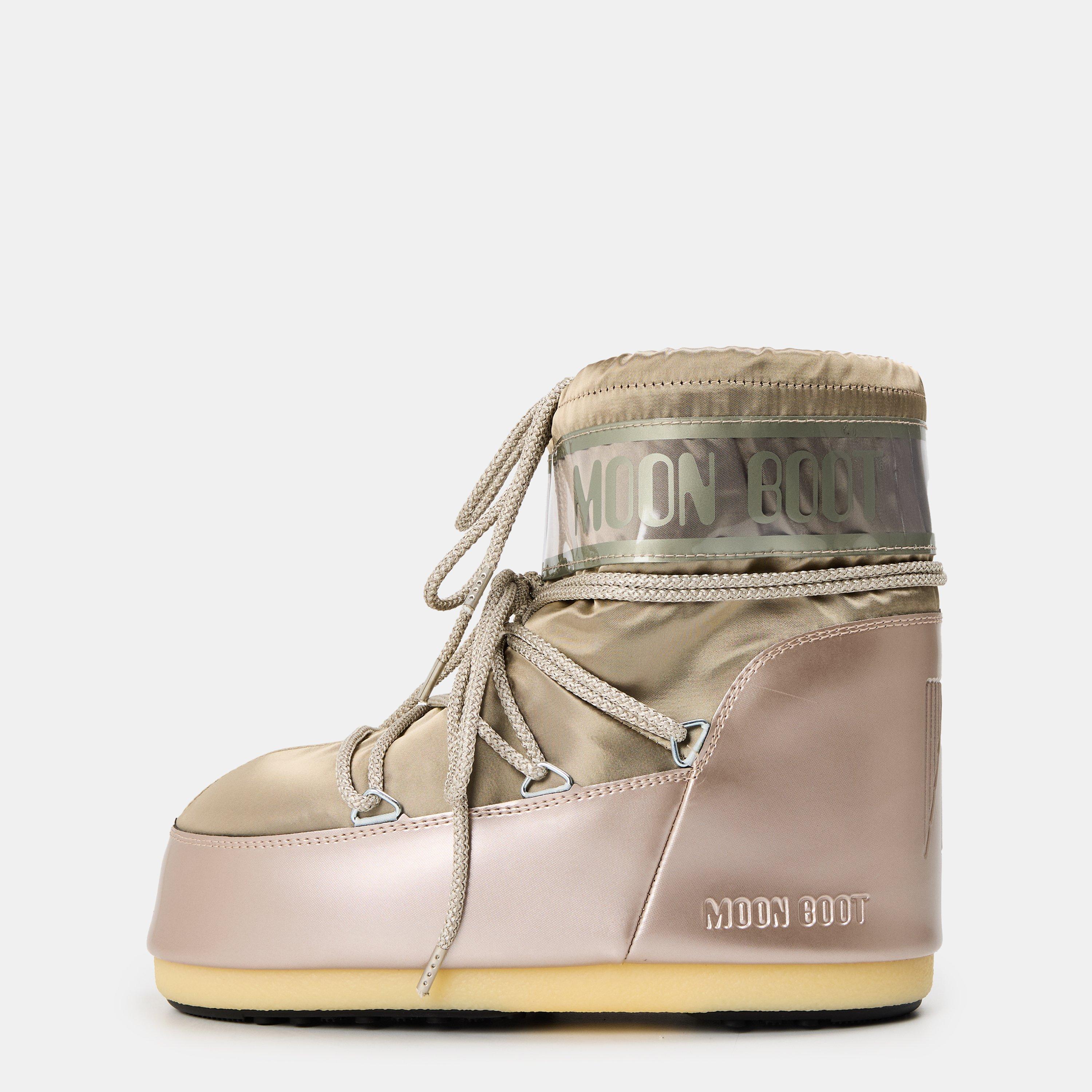 Platinum - Moon Boot - Icon Low Glance Satin Boots - 2