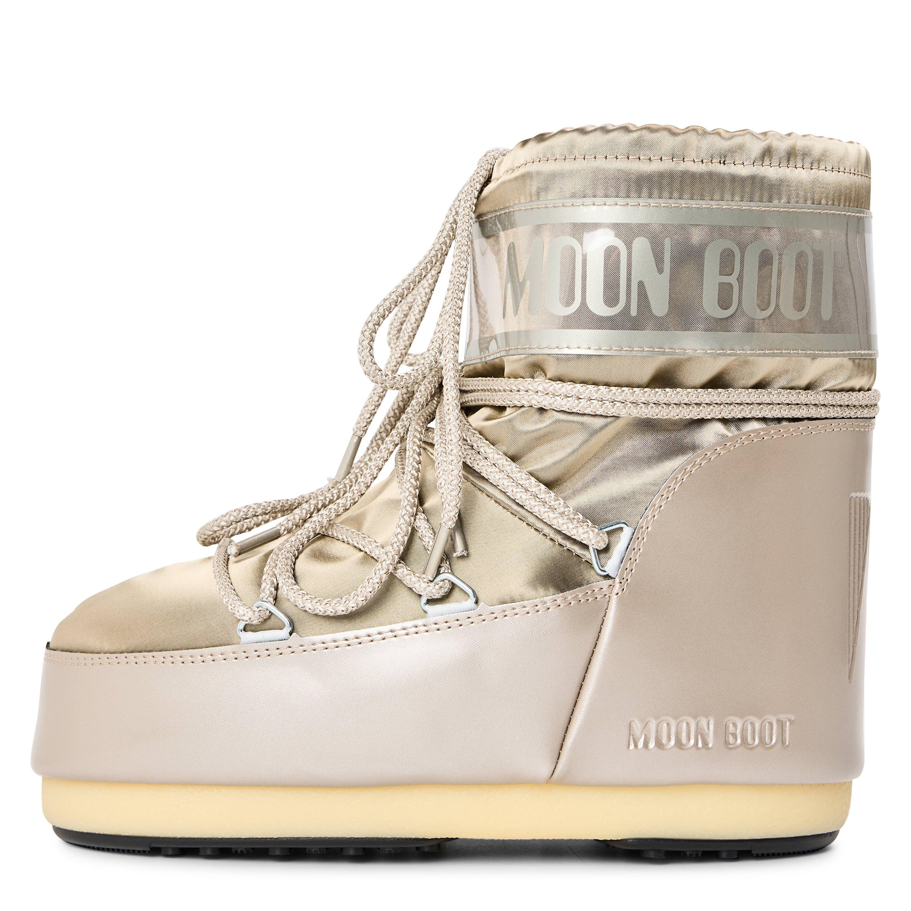 Platinum - Moon Boot - Icon Low Glance Satin Boots - 2
