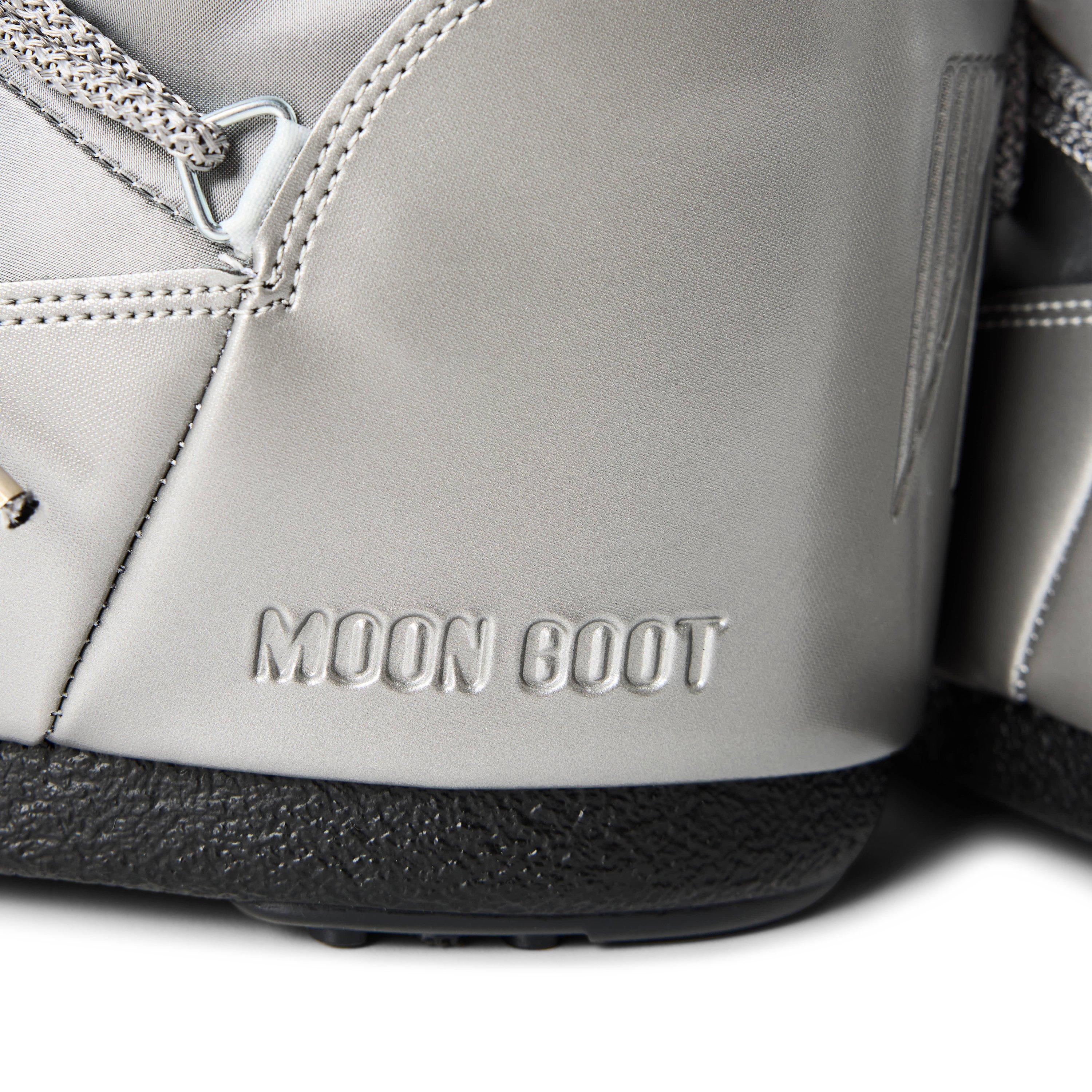 Silver - Moon Boot - Icon Low Glance Satin Boots - 3