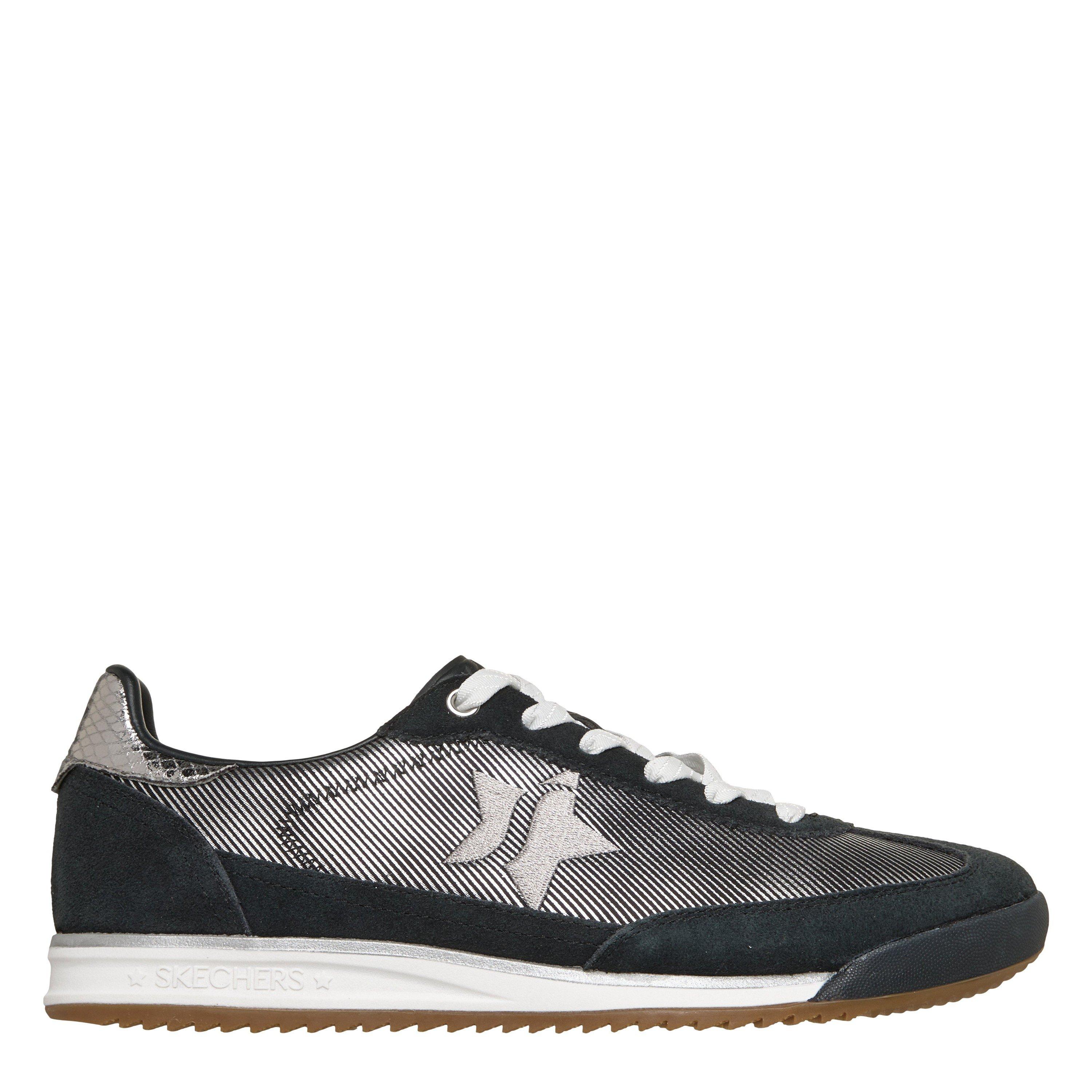 Black/Silver - Skechers - Women's Casual Low-Top Trainers - 1