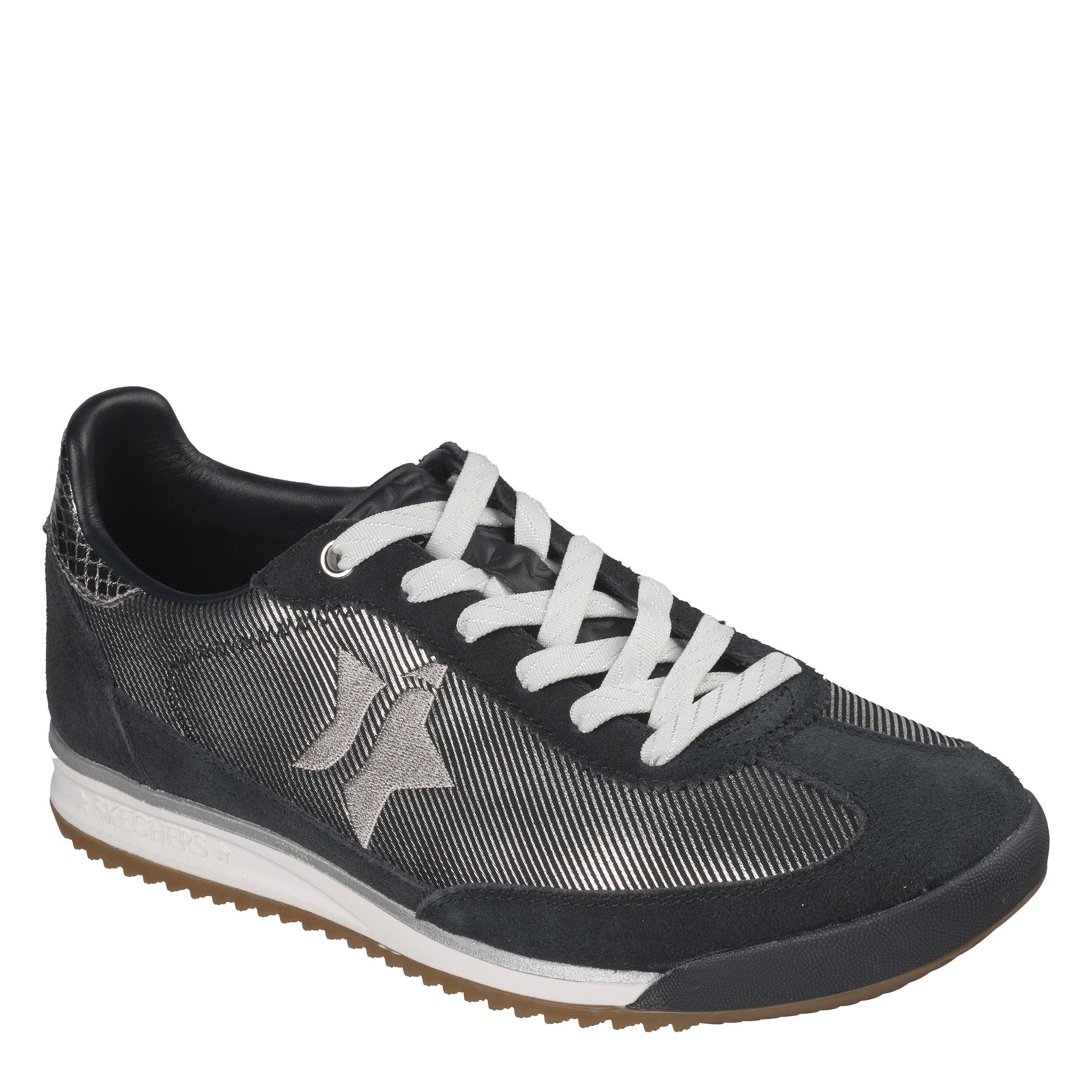 Schwarz/Silber - Skechers - Women's Casual Low-Top Trainers - 4