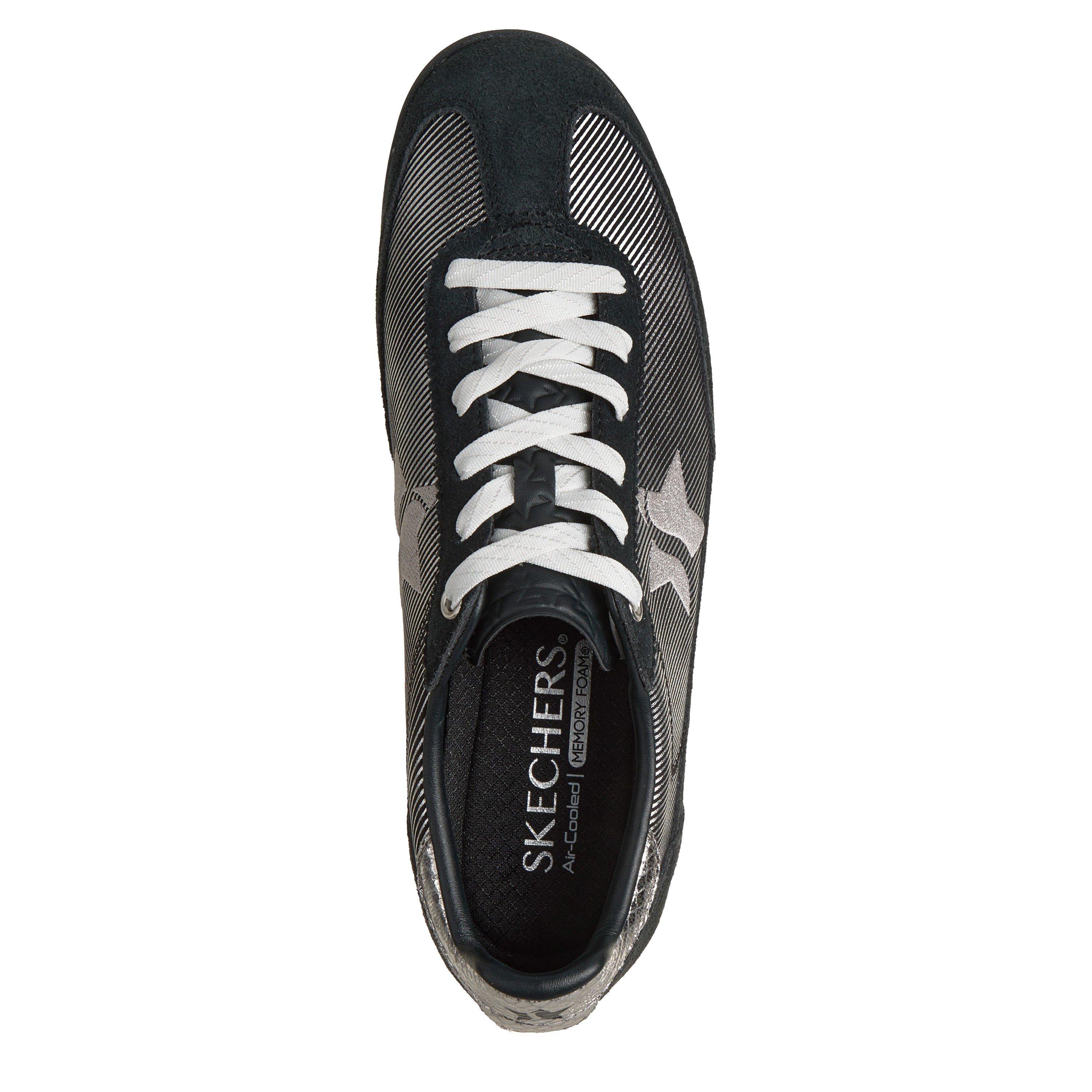 Schwarz/Silber - Skechers - Women's Casual Low-Top Trainers - 5