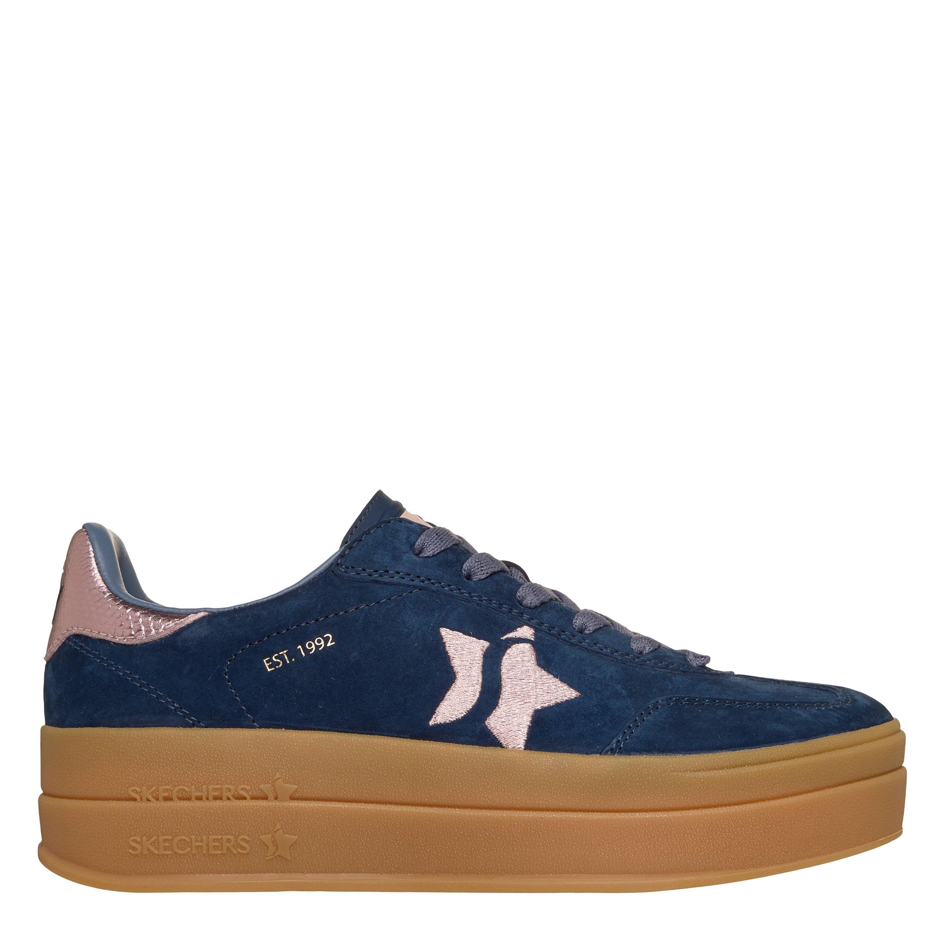 Navy/Pink - Skechers - Women's Casual Low-Top Trainers - 1