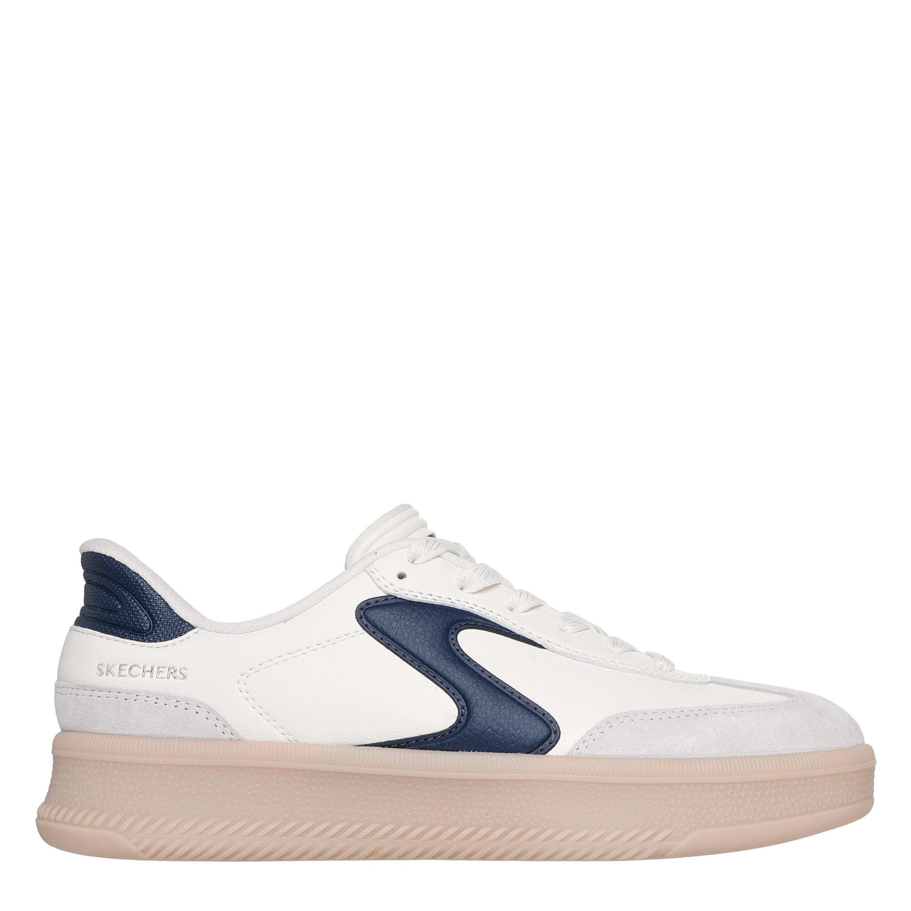 White/Navy - Skechers - Women's Slip On Trainers - 1