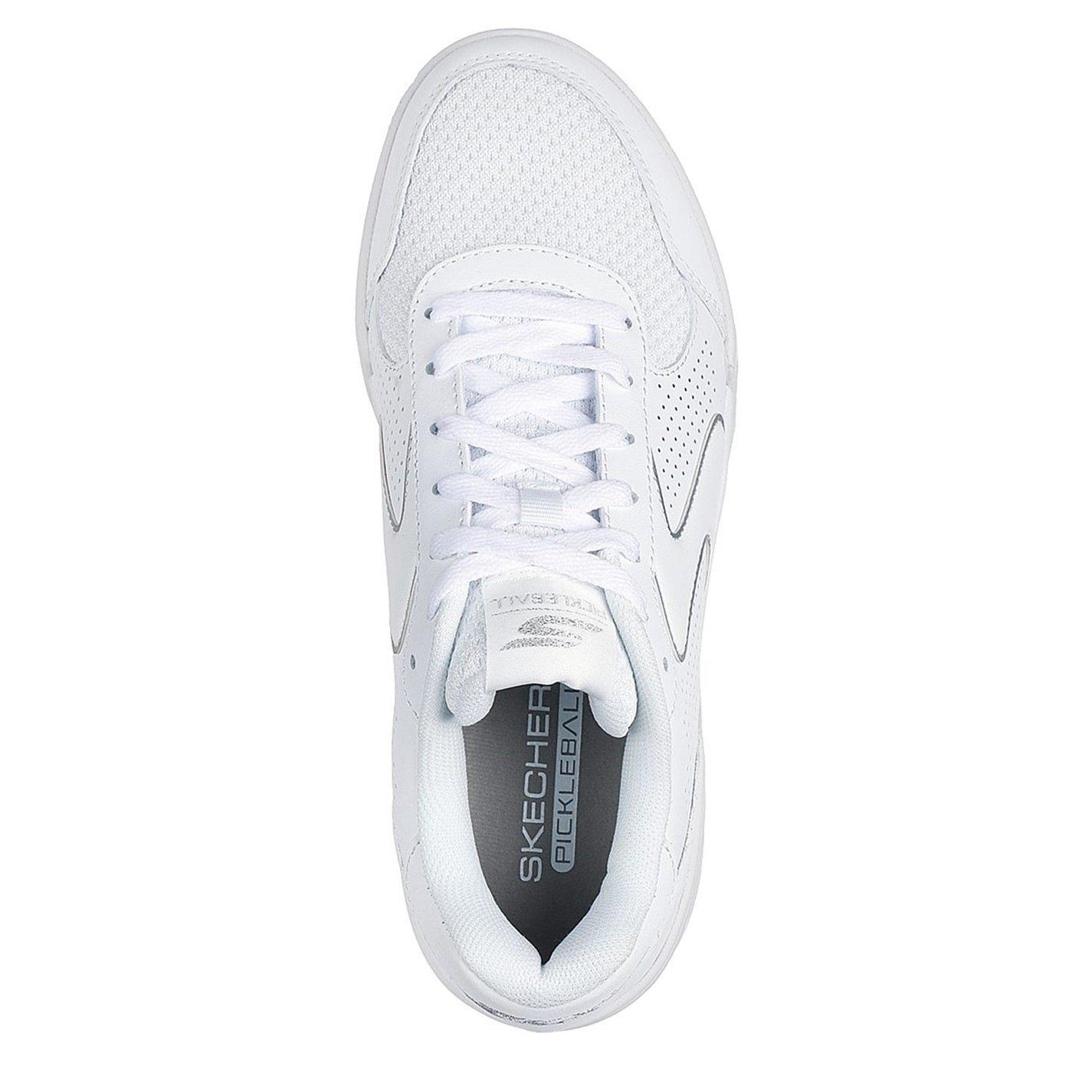 White - Skechers - Classic Court Padel Trainers Womens - 5
