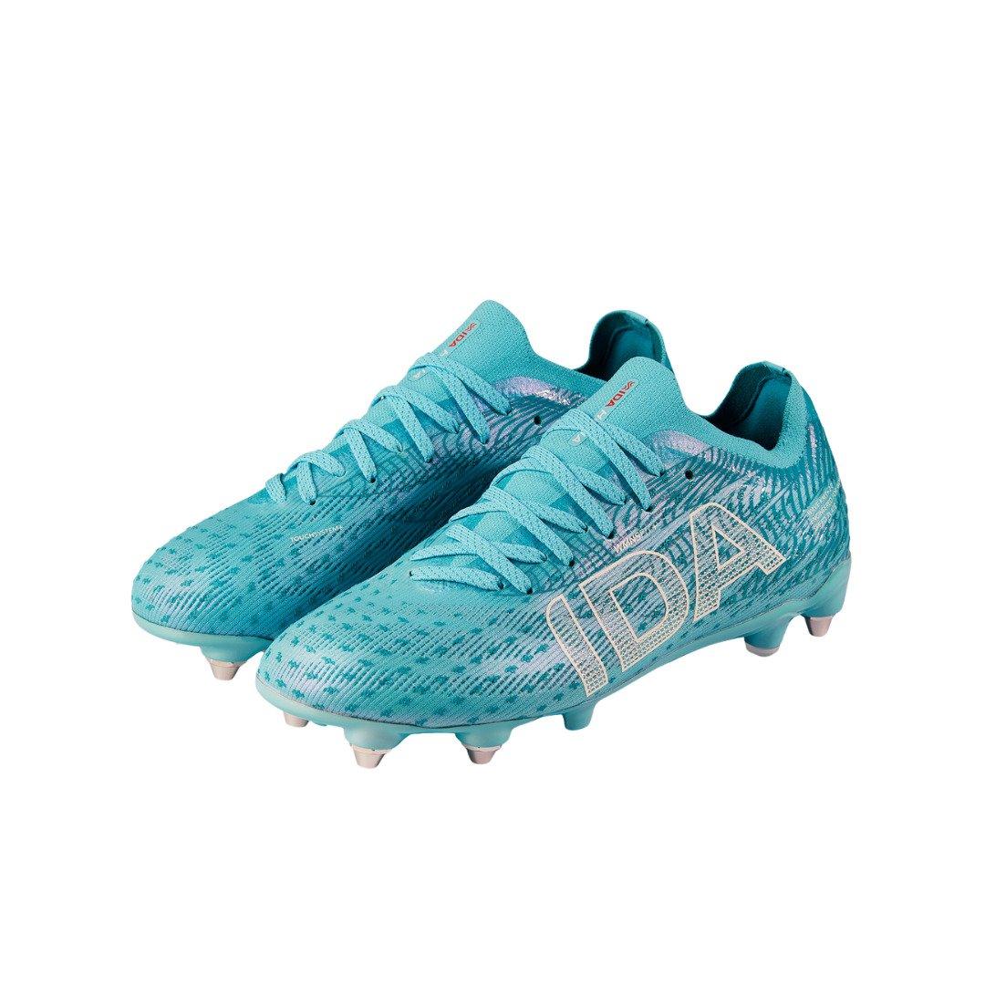 Blue - IDA Sports - Helia Womens Pro Soft Ground Football Boots - 4