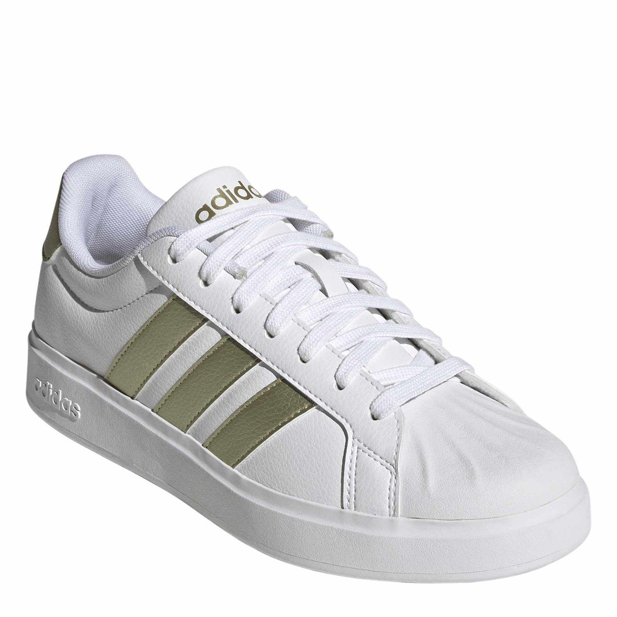 Weiß/Gold/Weiß - adidas - Women's Low-Top Trainers - 3