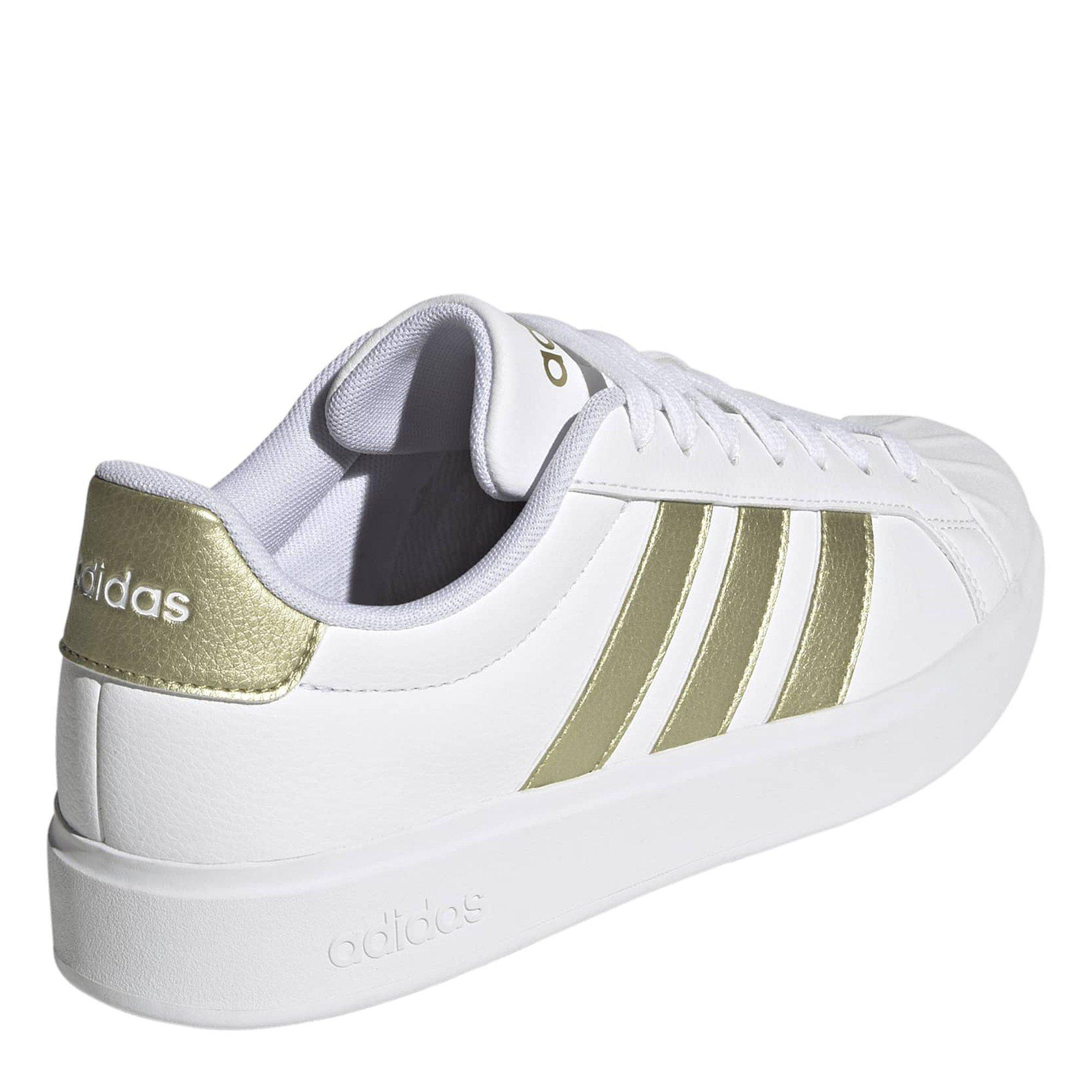 Weiß/Gold/Weiß - adidas - Women's Low-Top Trainers - 4