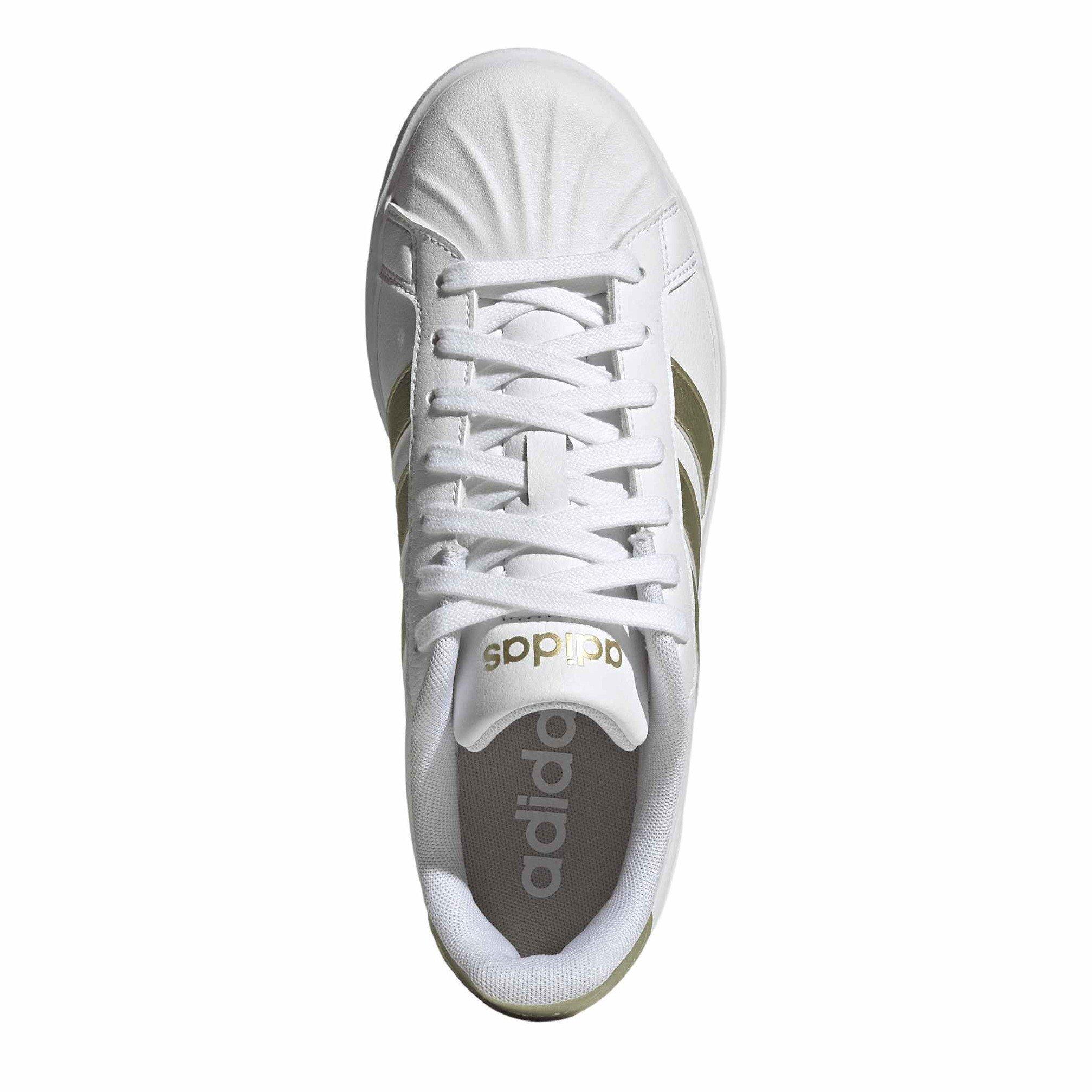 Weiß/Gold/Weiß - adidas - Women's Low-Top Trainers - 5