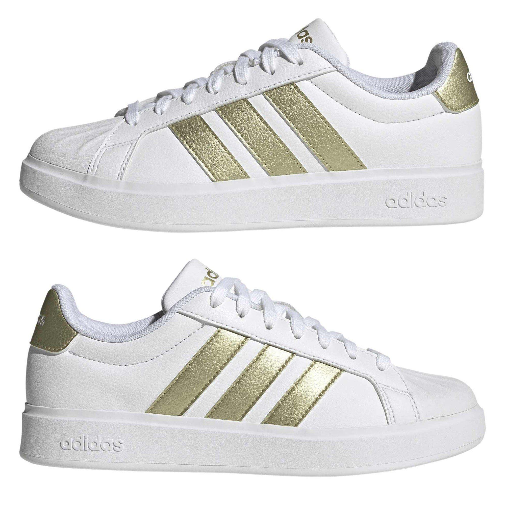 Weiß/Gold/Weiß - adidas - Women's Low-Top Trainers - 9
