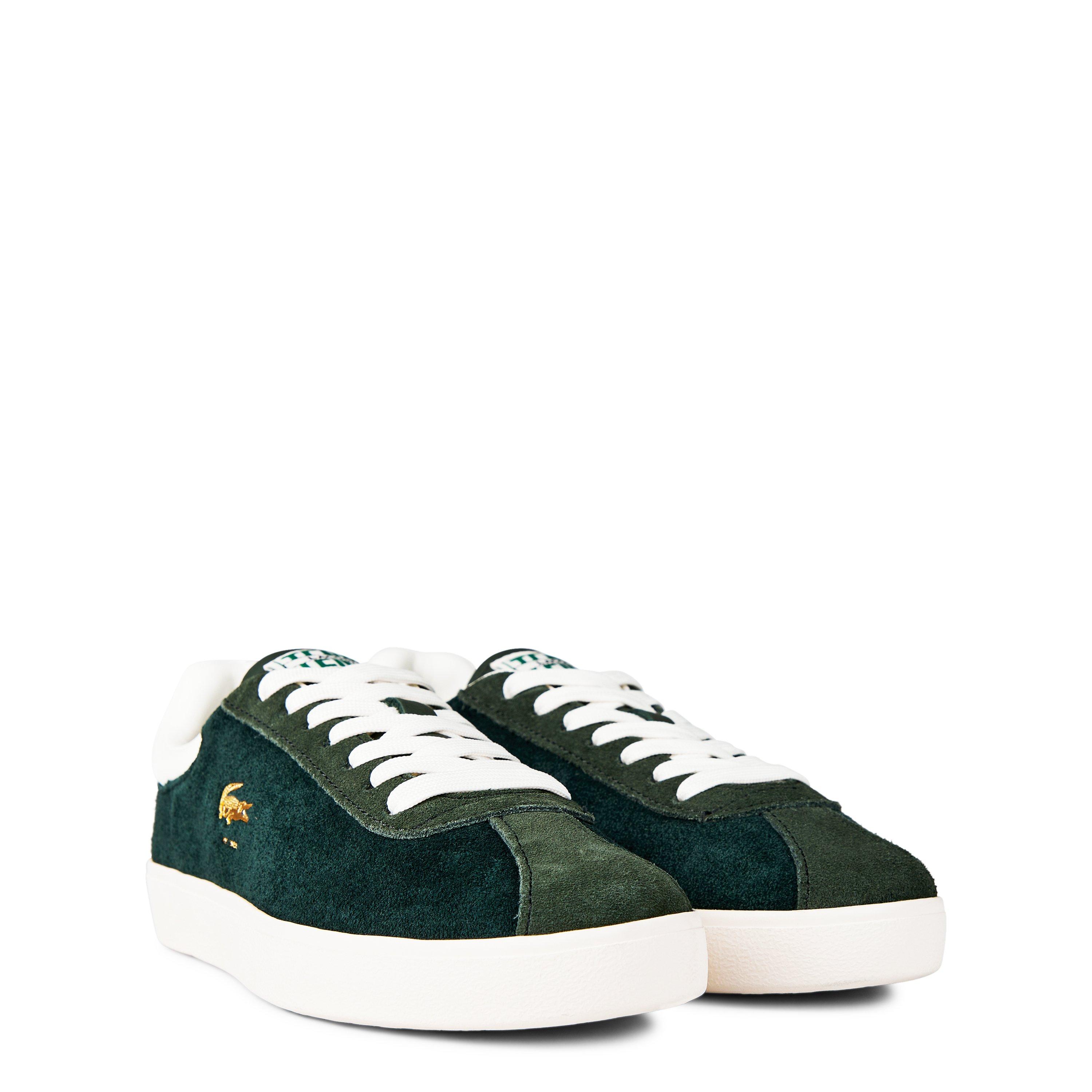 DK Green - Lacoste - Women's Baseshot Premium Suede Court Trainers - 4